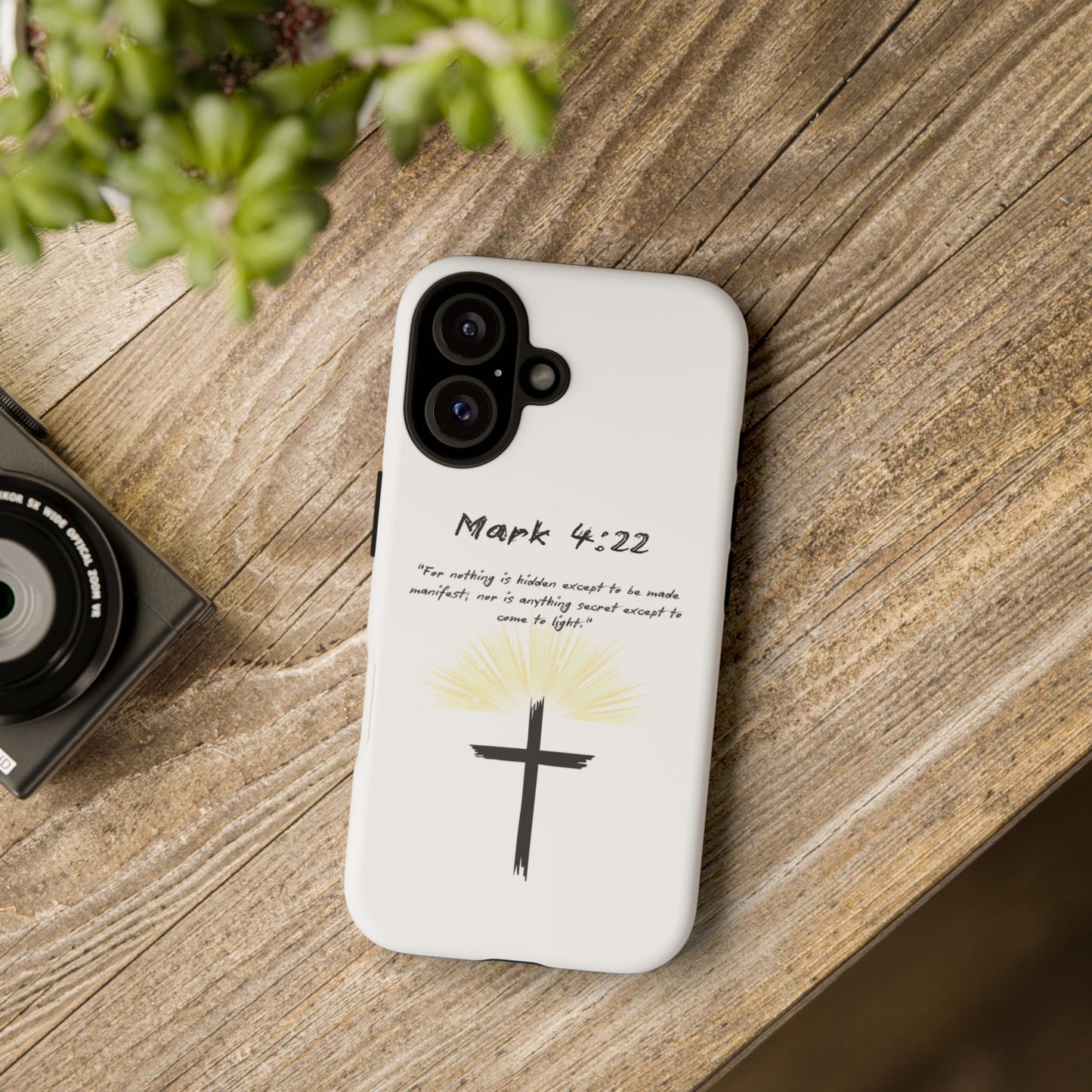 Christian themed Phone Case, Inspirational Phone Cover, Bible Verse Mobile Case, Gift for Friends, Spiritual Protection Case
