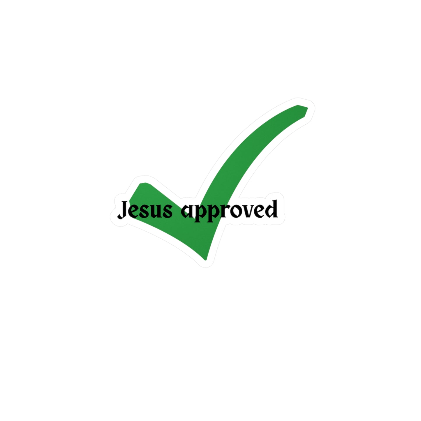 Jesus Approved Vinyl Decals, Christian Stickers, Christian themed Home Decor, Bible themed Car Decor for christians Gift for Believers, Inspirational decor