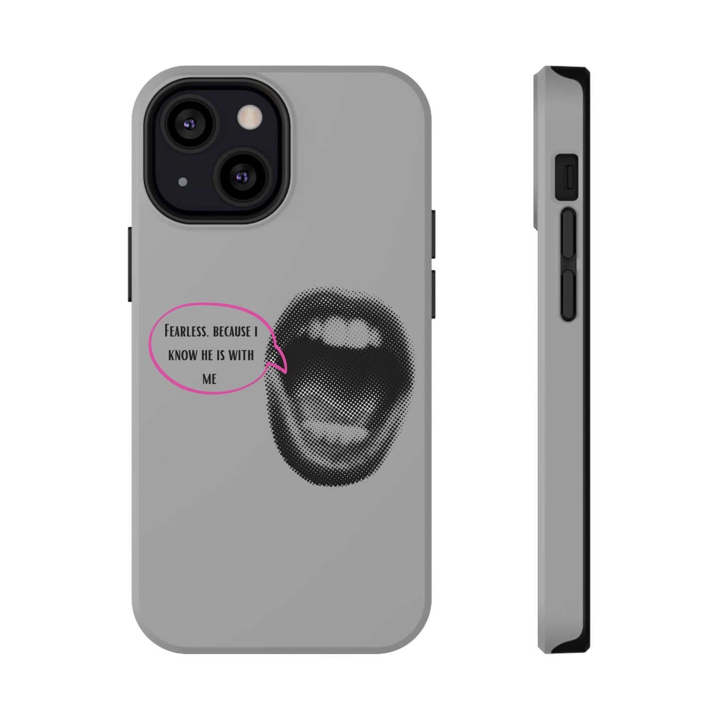 Fearless Impact-Resistant Phone Case; Durable Phone Protector, inspirational Gift, phone Accessory, Trendy Tech Item, Everyday Use