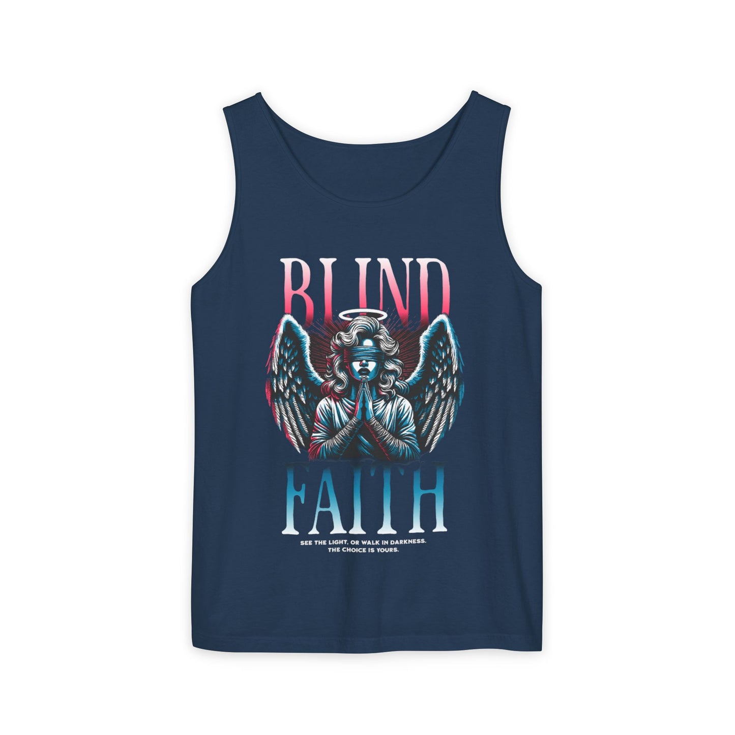 Stylish Unisex Graphic Tank Top - trendy Summer Attire, Casual Wear for everyday, Music Festivals, Gift Idea, Angel Theme