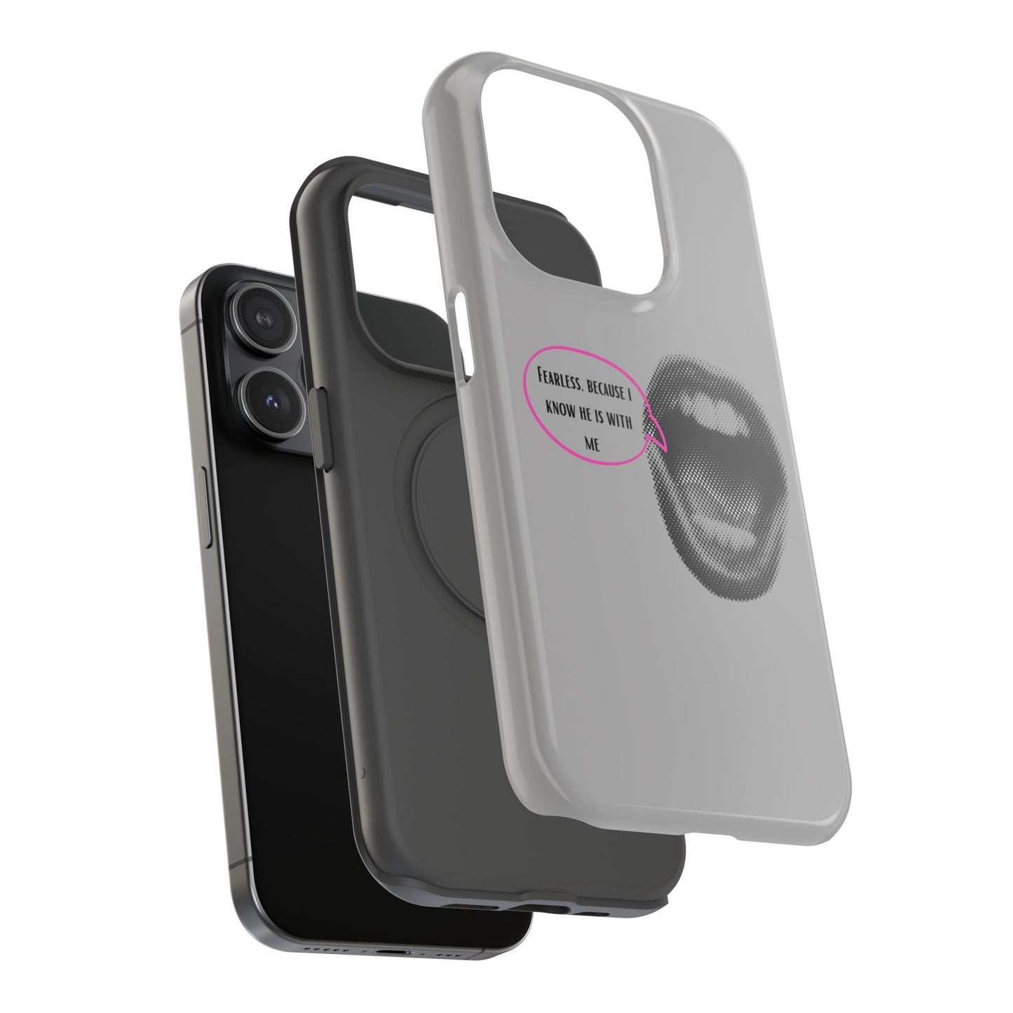 Fearless Impact-Resistant Phone Case; Durable Phone Protector, inspirational Gift, phone Accessory, Trendy Tech Item, Everyday Use