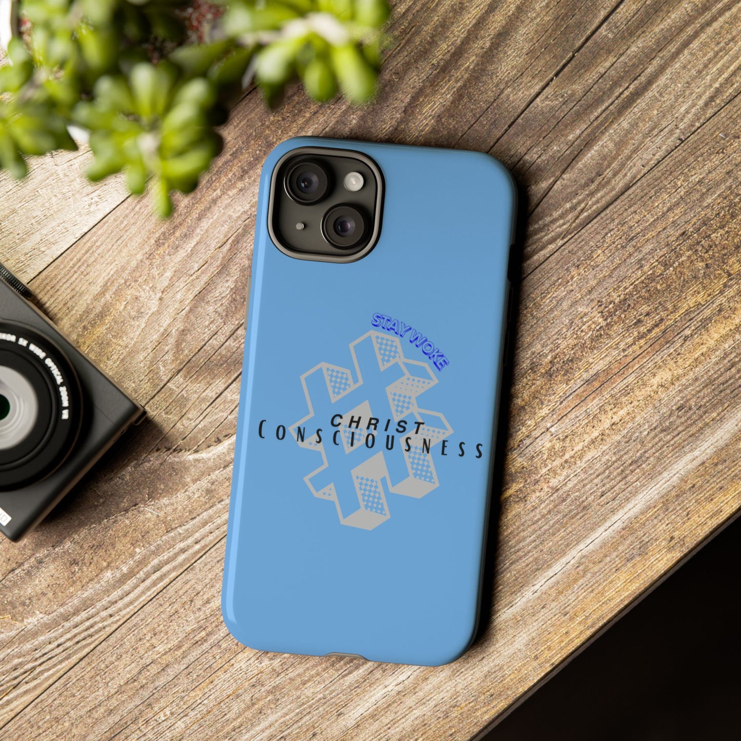 Hashtag Phone Case, Spiritual Gift, Faith-Based Accessory, Unique Tech Cover, Blue Phone Protector, trending tough cases, trending iPhone cases