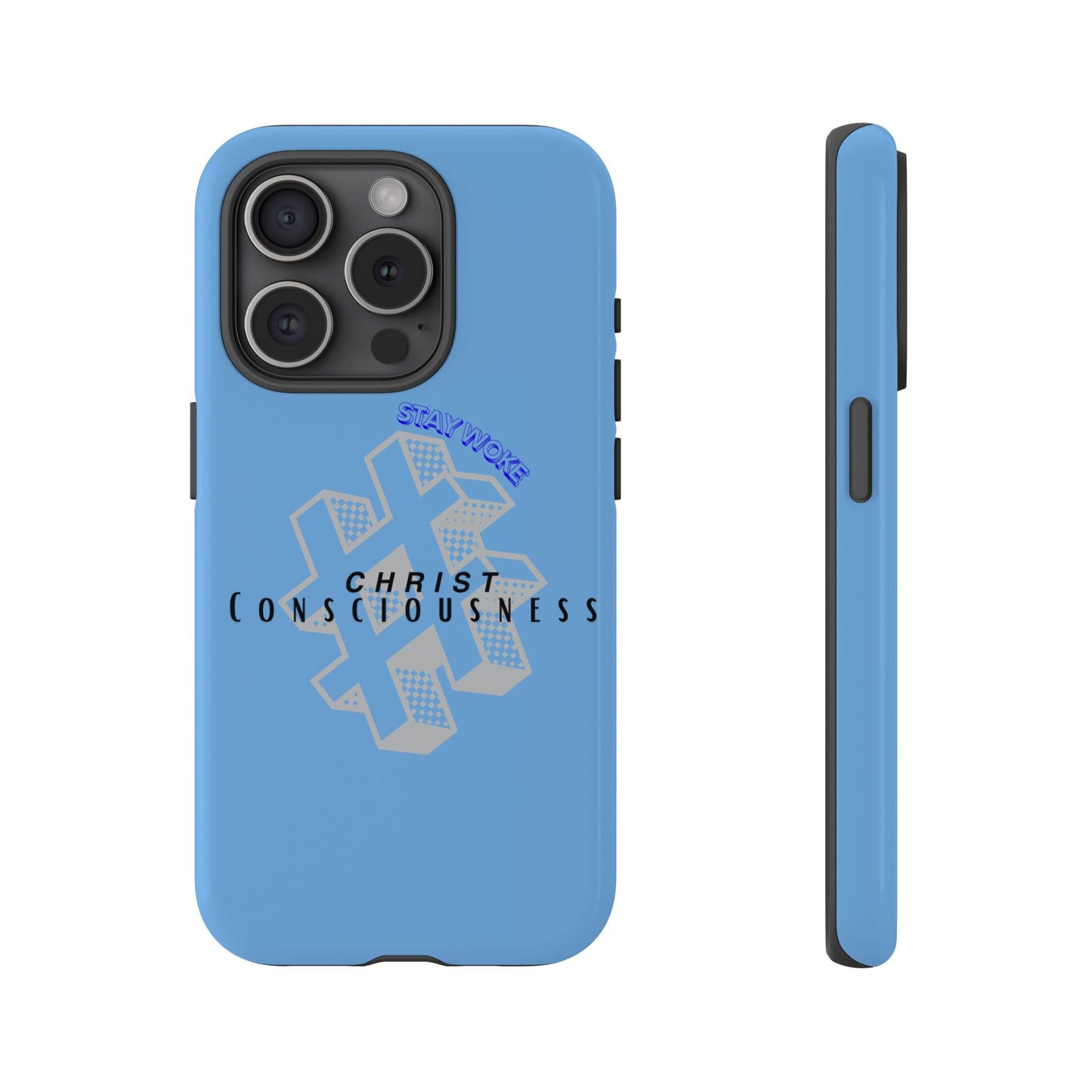Hashtag Phone Case, Spiritual Gift, Faith-Based Accessory, Unique Tech Cover, Blue Phone Protector, trending tough cases, trending iPhone cases