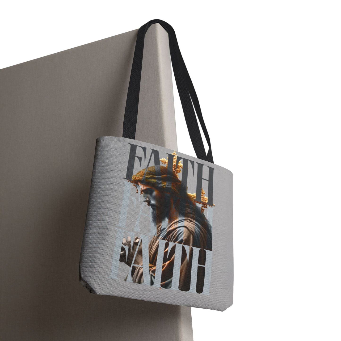 Faith themed Tote Bag for Daily wear, Reusable Shopping Bag, Christian Gift for any occassion, Affirmation Accessory, Stylish Faith Bag