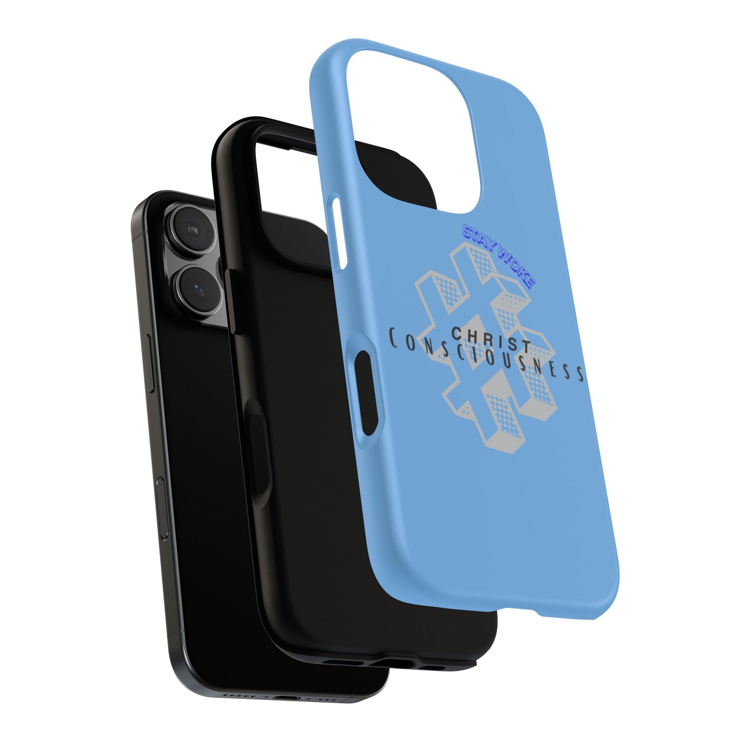 Hashtag Phone Case, Spiritual Gift, Faith-Based Accessory, Unique Tech Cover, Blue Phone Protector, trending tough cases, trending iPhone cases
