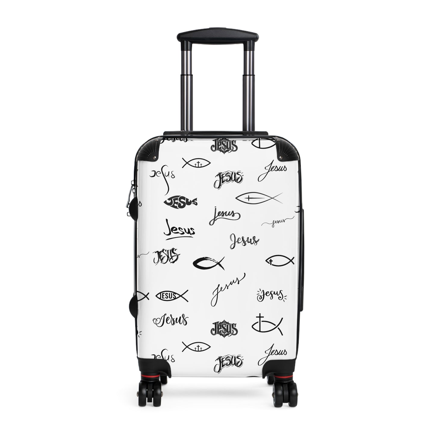 Stylish Travel Suitcase with Jesus Design, Christian Luggage, Faith-Inspired Carry-On, Religious Travel Gear, Perfect Gift for travelers who love jesus