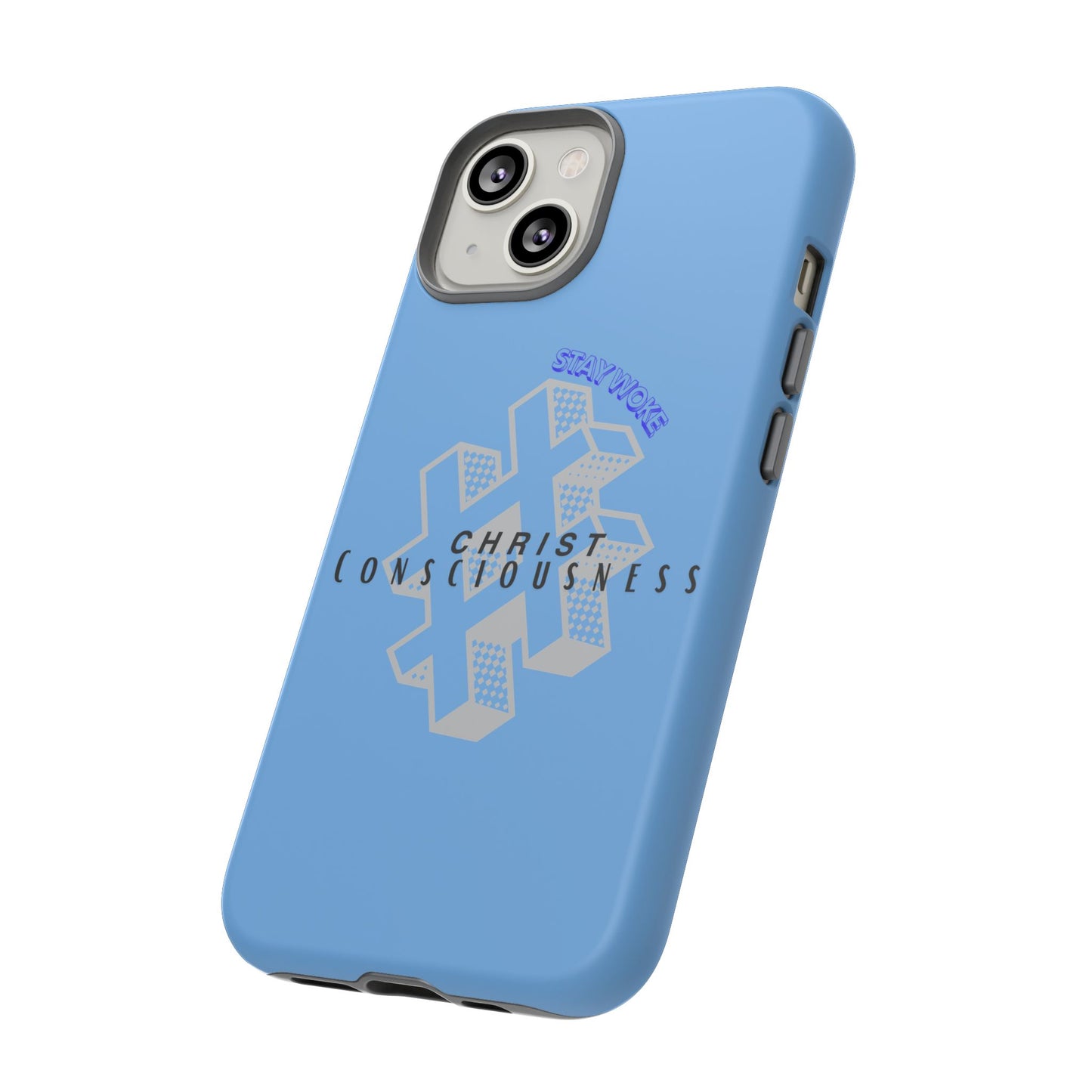 Hashtag Phone Case, Spiritual Gift, Faith-Based Accessory, Unique Tech Cover, Blue Phone Protector, trending tough cases, trending iPhone cases