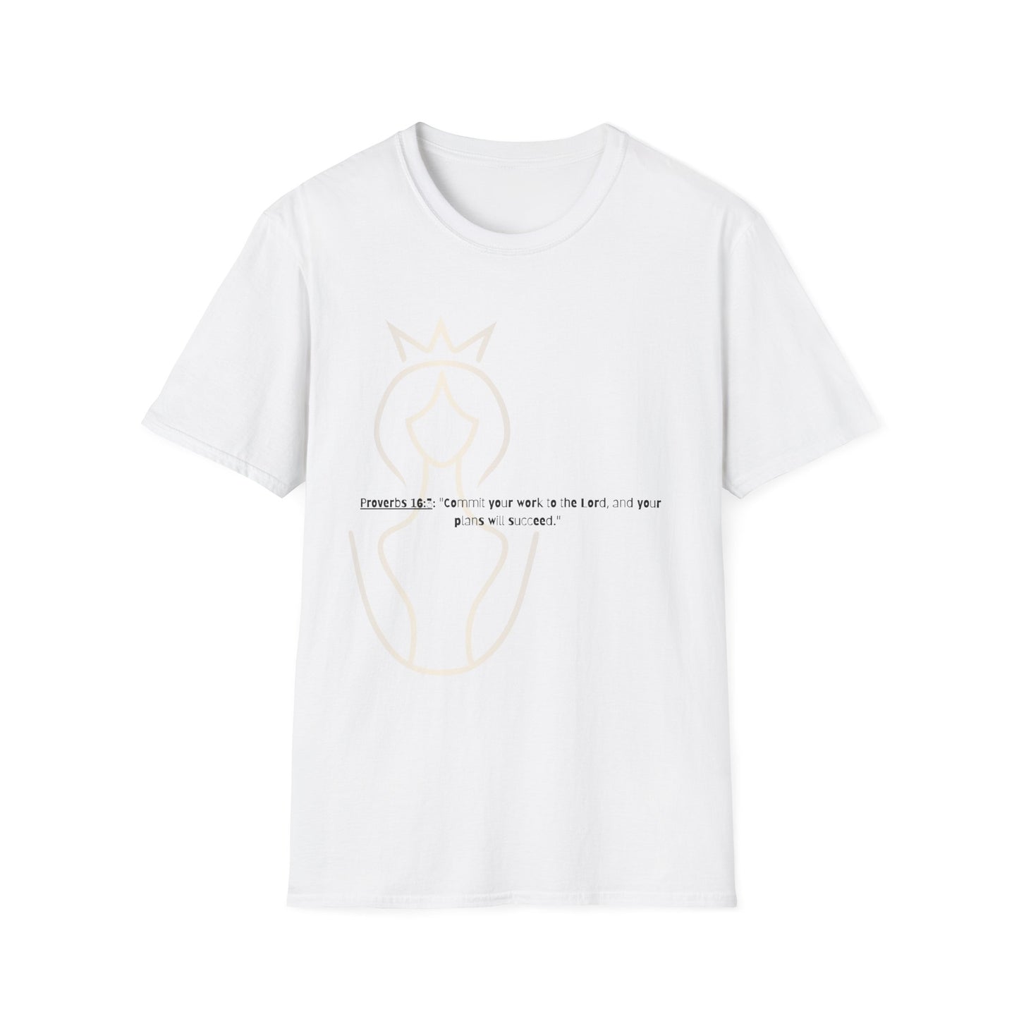 Bible verse themed Unisex Softstyle T-Shirt, jesus Lovers Gift, faith based Casual Wear Relaxed Fit Tee, Gift for believers