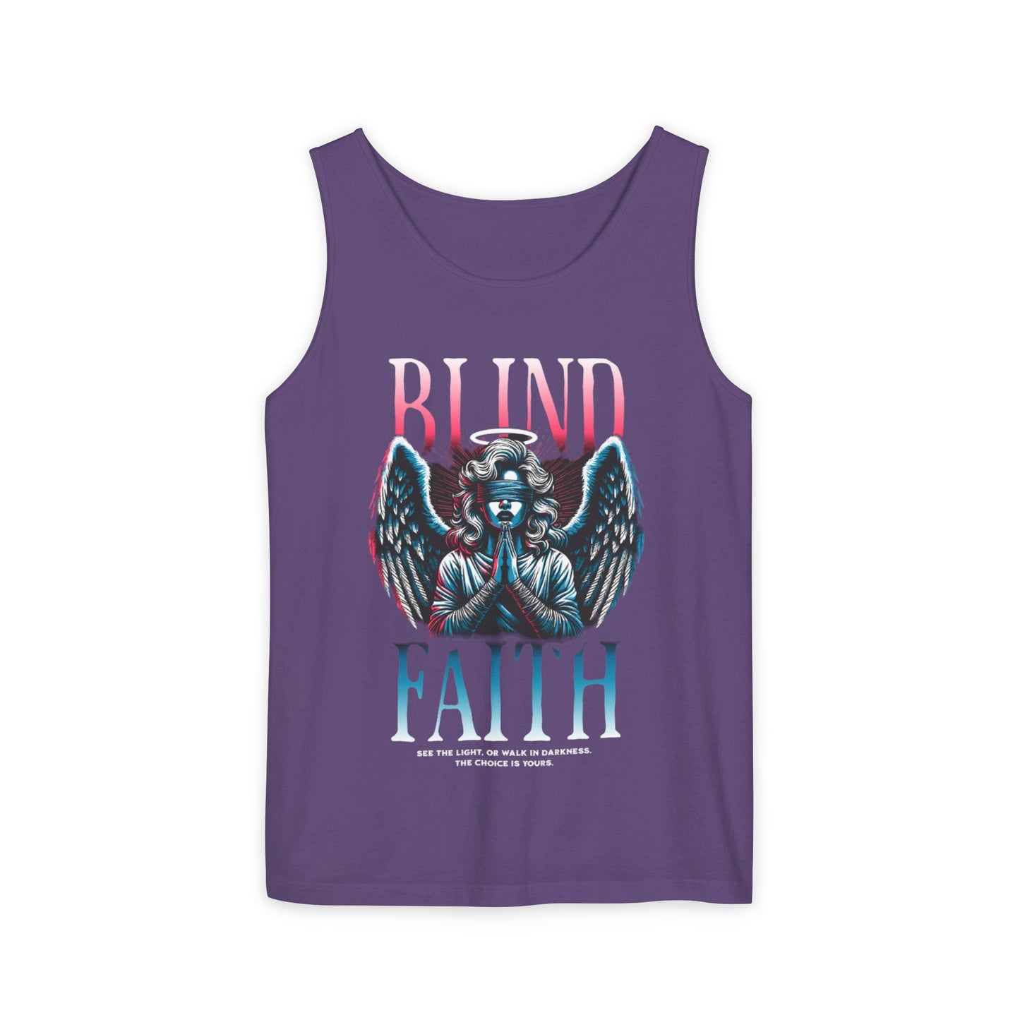 Stylish Unisex Graphic Tank Top - trendy Summer Attire, Casual Wear for everyday, Music Festivals, Gift Idea, Angel Theme