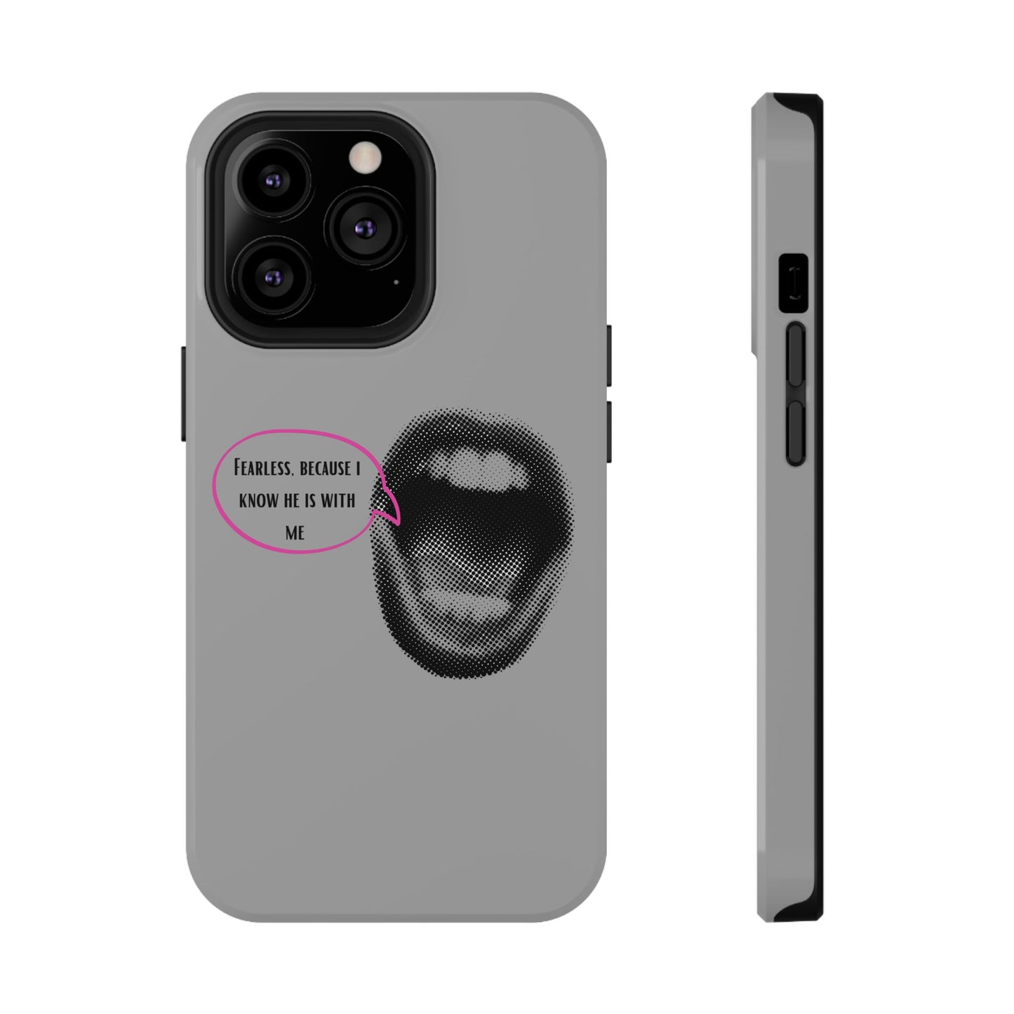 Fearless Impact-Resistant Phone Case; Durable Phone Protector, inspirational Gift, phone Accessory, Trendy Tech Item, Everyday Use