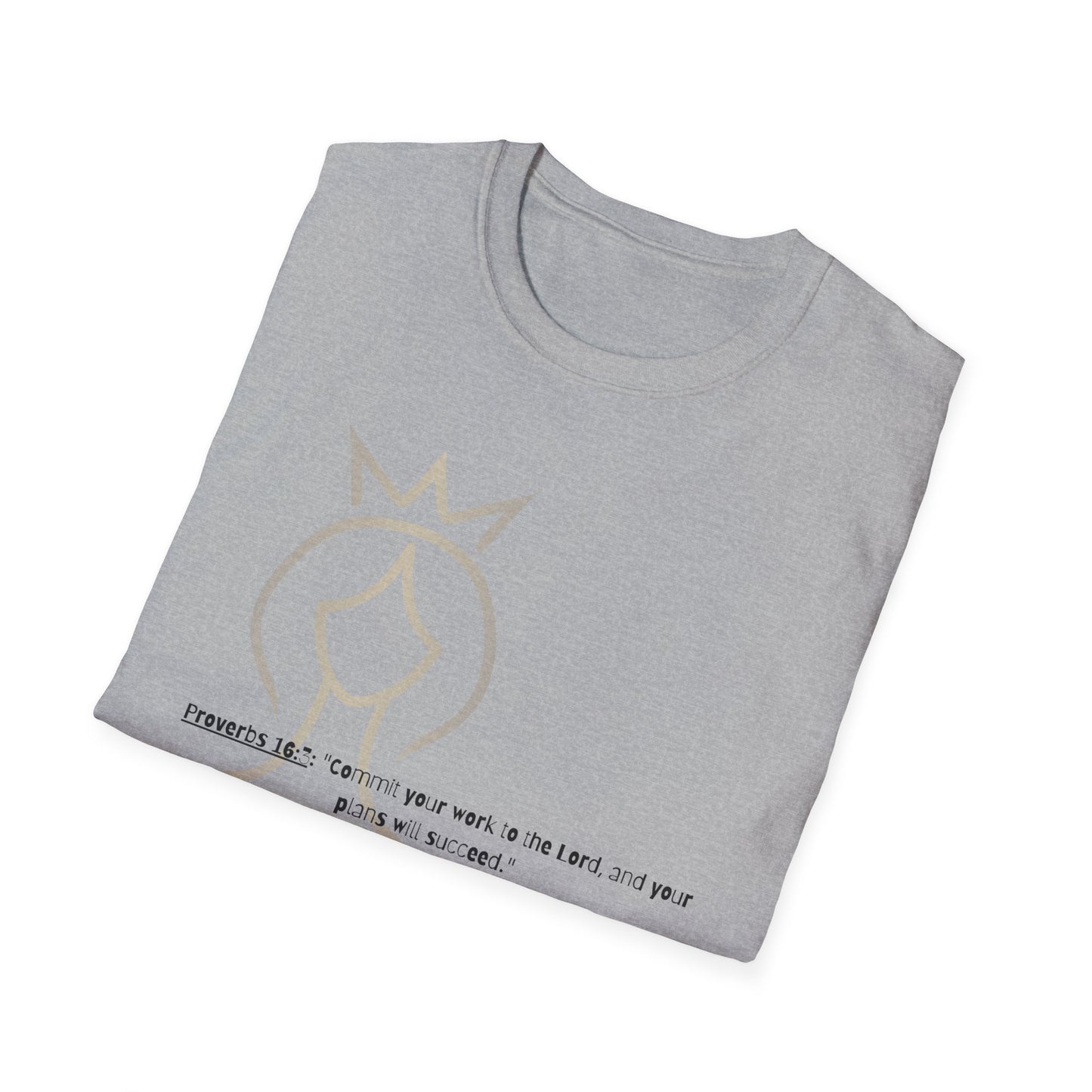 Bible verse themed Unisex Softstyle T-Shirt, jesus Lovers Gift, faith based Casual Wear Relaxed Fit Tee, Gift for believers