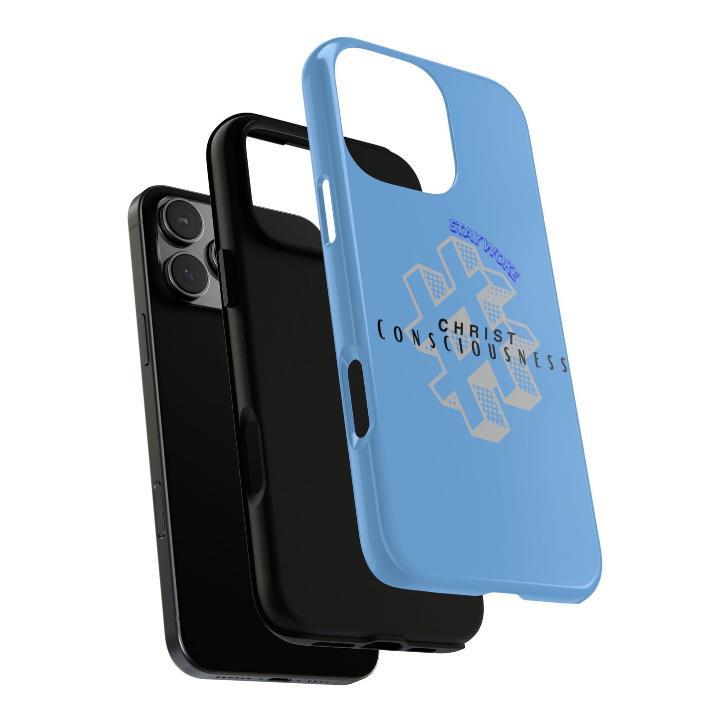 Hashtag Phone Case, Spiritual Gift, Faith-Based Accessory, Unique Tech Cover, Blue Phone Protector, trending tough cases, trending iPhone cases