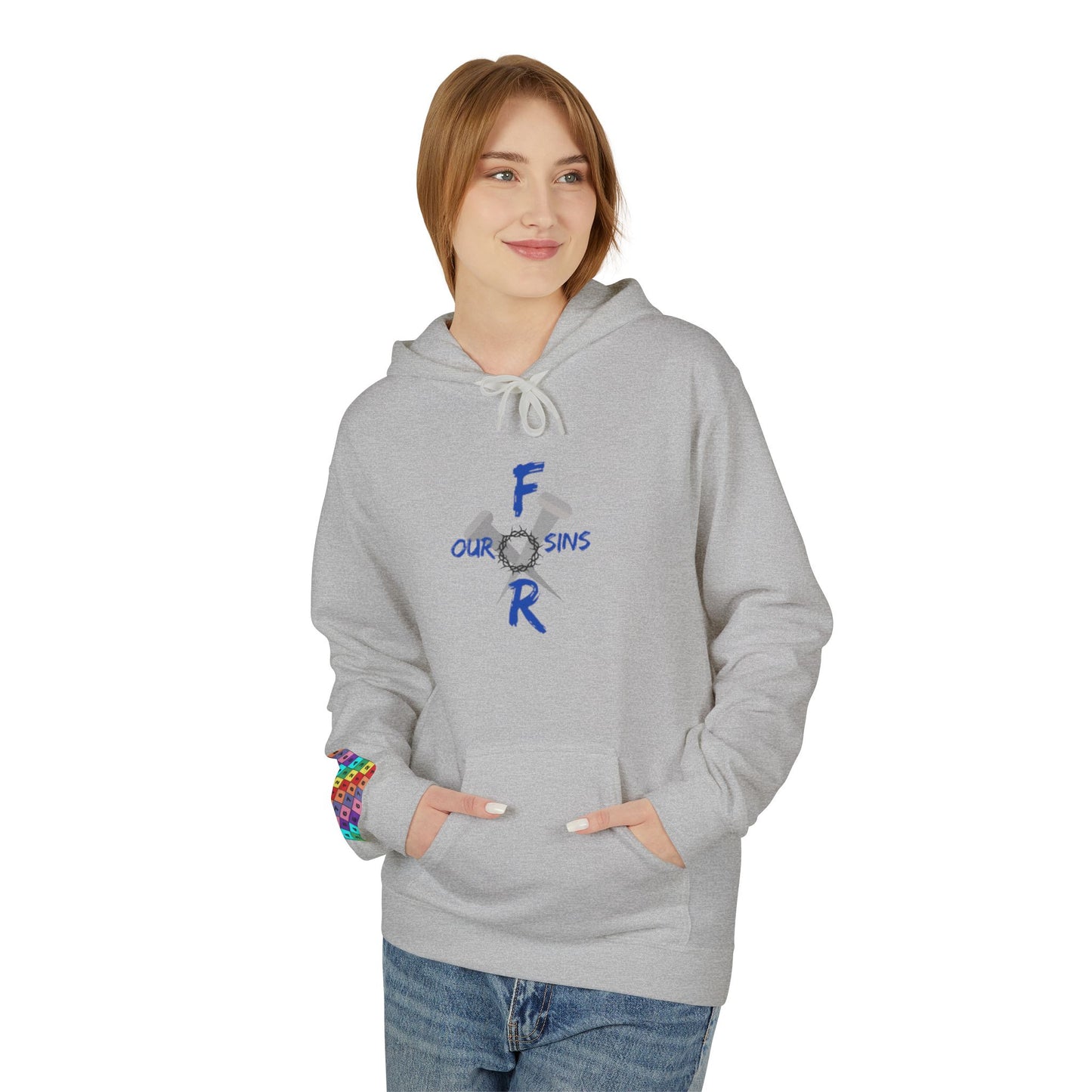 Unisex logo Fleece Hoodie - Cozy Gift for Friends, Motivational Apparel, Casual Wear, Birthday Present, Everyday Comfort