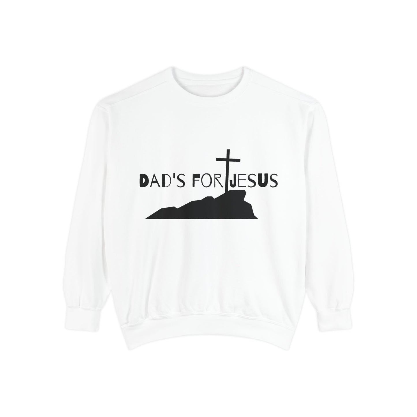Dads who love Jesus gift idea for christian fathers day themed sweatshirt for dads