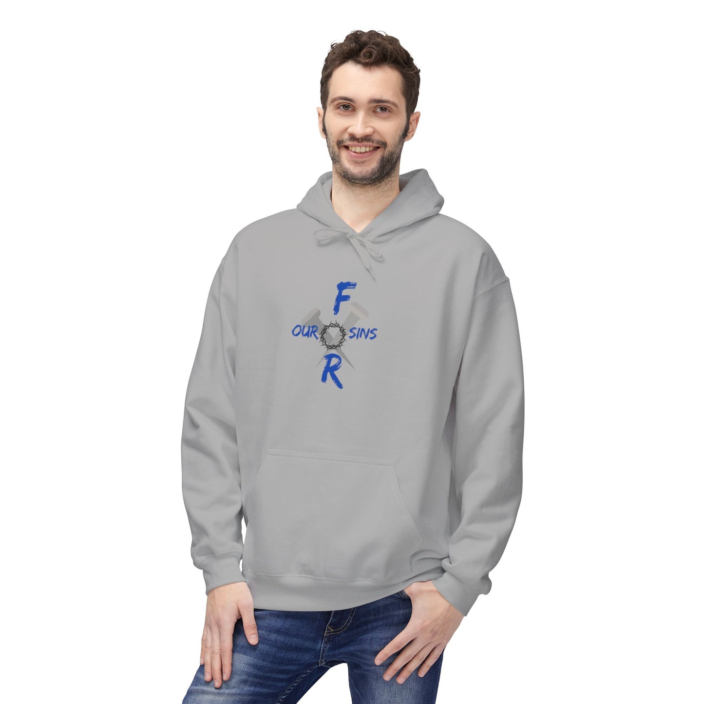 Unisex logo Fleece Hoodie - Cozy Gift for Friends, Motivational Apparel, Casual Wear, Birthday Present, Everyday Comfort