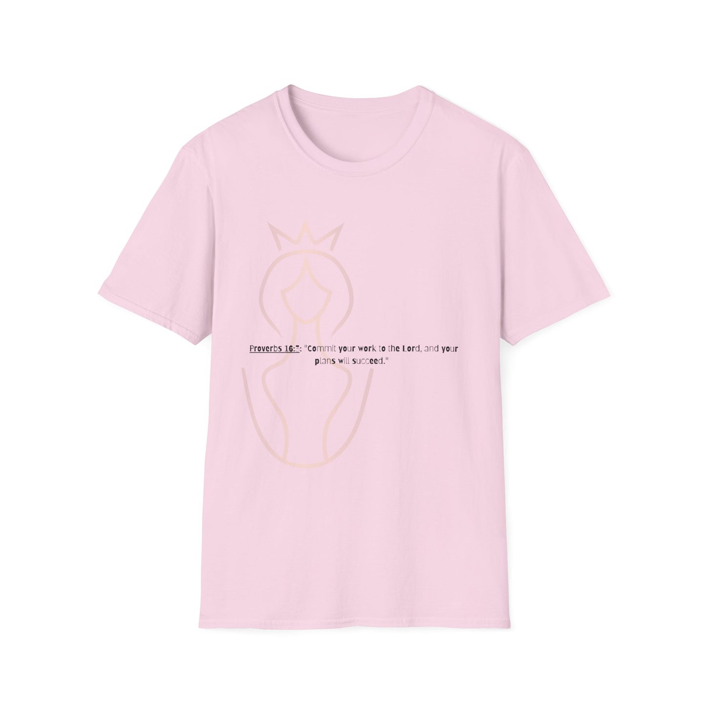 Bible verse themed Unisex Softstyle T-Shirt, jesus Lovers Gift, faith based Casual Wear Relaxed Fit Tee, Gift for believers
