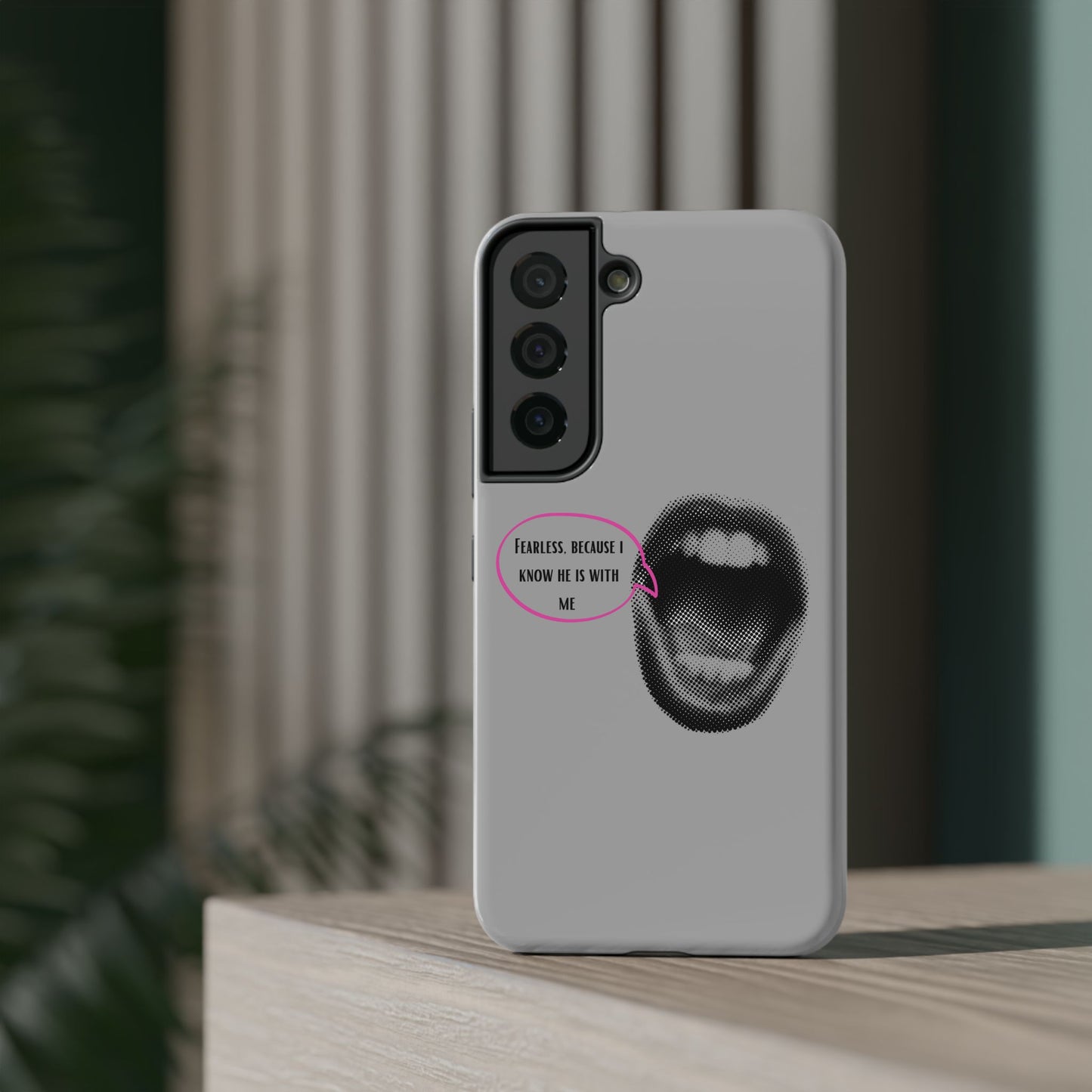 Fearless Impact-Resistant Phone Case; Durable Phone Protector, inspirational Gift, phone Accessory, Trendy Tech Item, Everyday Use