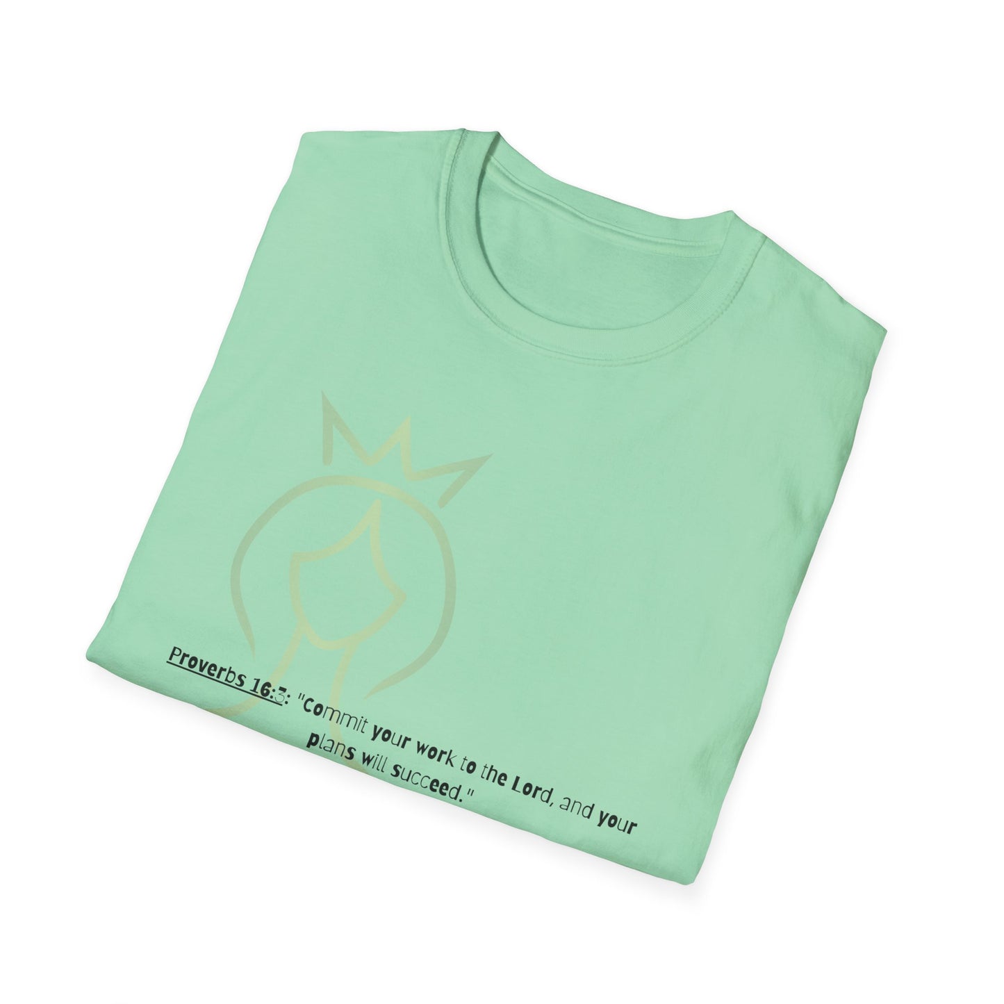 Bible verse themed Unisex Softstyle T-Shirt, jesus Lovers Gift, faith based Casual Wear Relaxed Fit Tee, Gift for believers