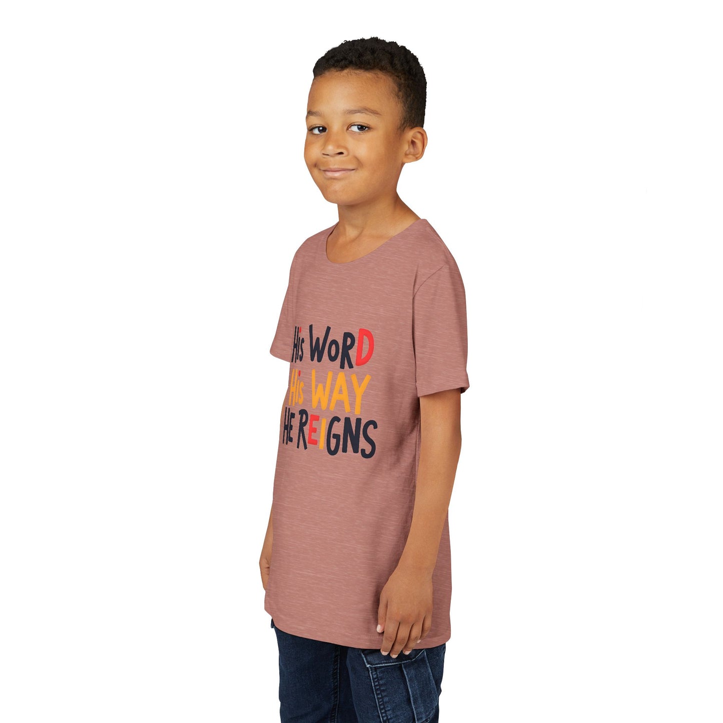 Faith-Inspired Youth Tee, Christian T-Shirt, Religious Kids Shirt, Inspirational Gift, Summer Outfit