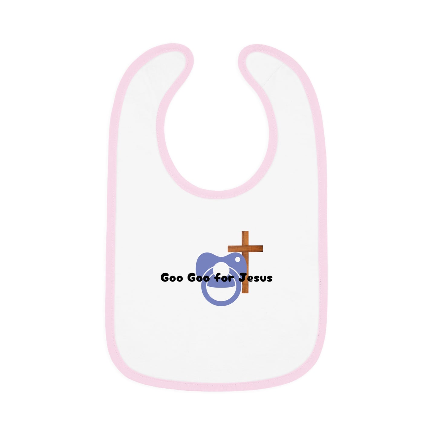 Cute faith inspired Baby Bib, Goo Goo for Jesus Baby Bib, Religious Baby Gift, Infant Eating Bib, Baby Shower Gift, Christian Parenting Essential