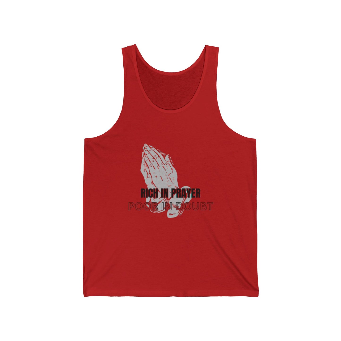Spiritual Unisex Tank Top, Inspirational Prayer Apparel, Godchild Gift, Faith-Based Summer Wear, Motivational Church Tank