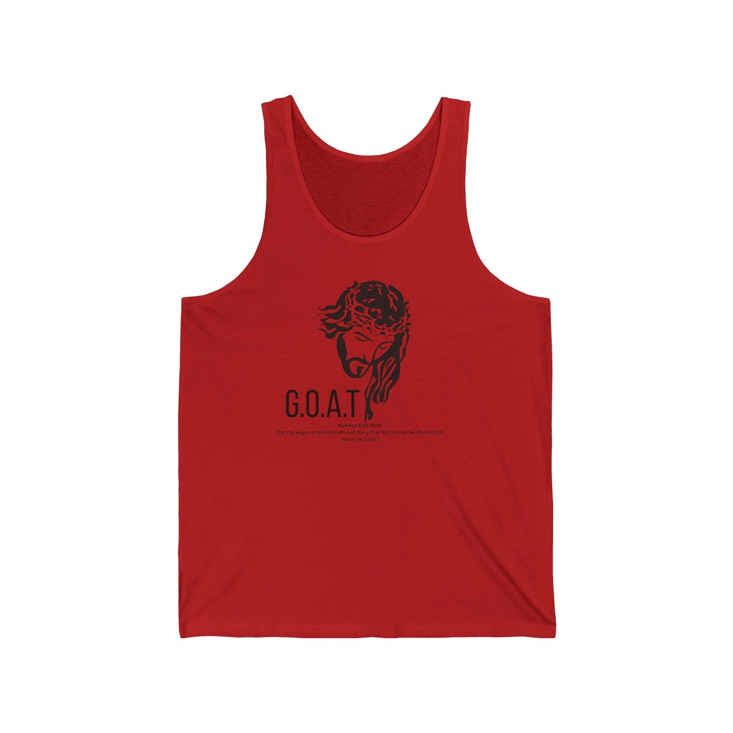 Unisex Jersey Tank for christian men active wear for every day faith based apparel Bible themed apparel gift idea for christians