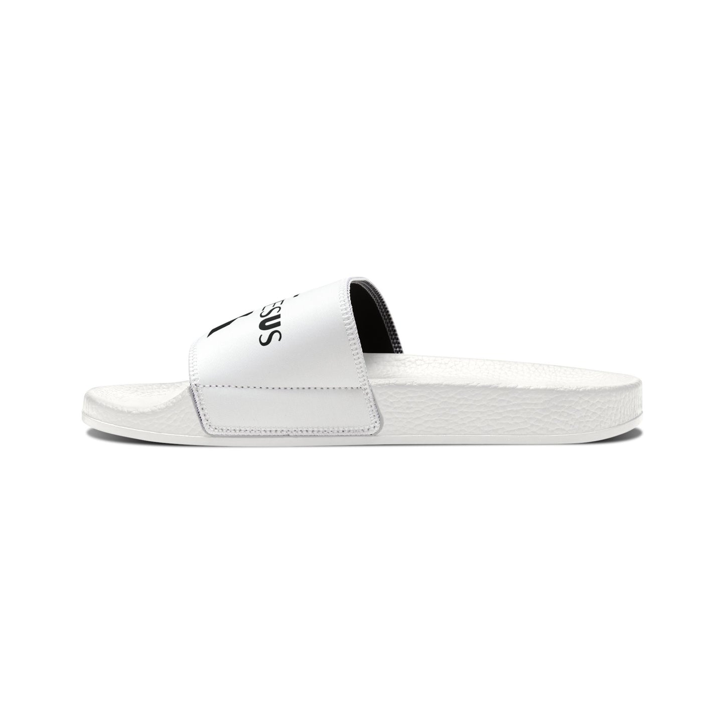 Faith-Inspired Youth Sandals | Removable-Strap Summer Footwear for Kids who love Jesus gift idea for religious kids, Comfortable Slide Slippers youth faith based apparel