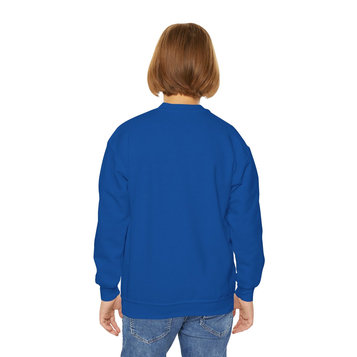 Jesus Saves Youth Crewneck Sweatshirt, spiritual streetwear, Sweatshirt, Youth trendy Apparel, Cozy Everyday Wear, Gifts for Teens