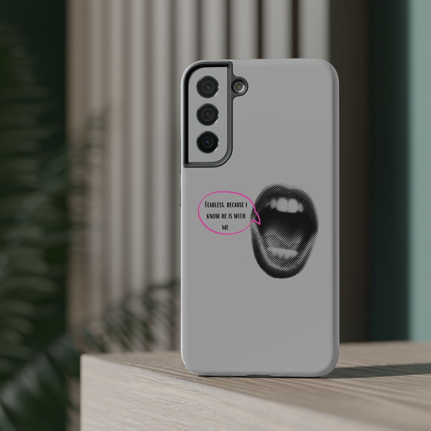 Fearless Impact-Resistant Phone Case; Durable Phone Protector, inspirational Gift, phone Accessory, Trendy Tech Item, Everyday Use