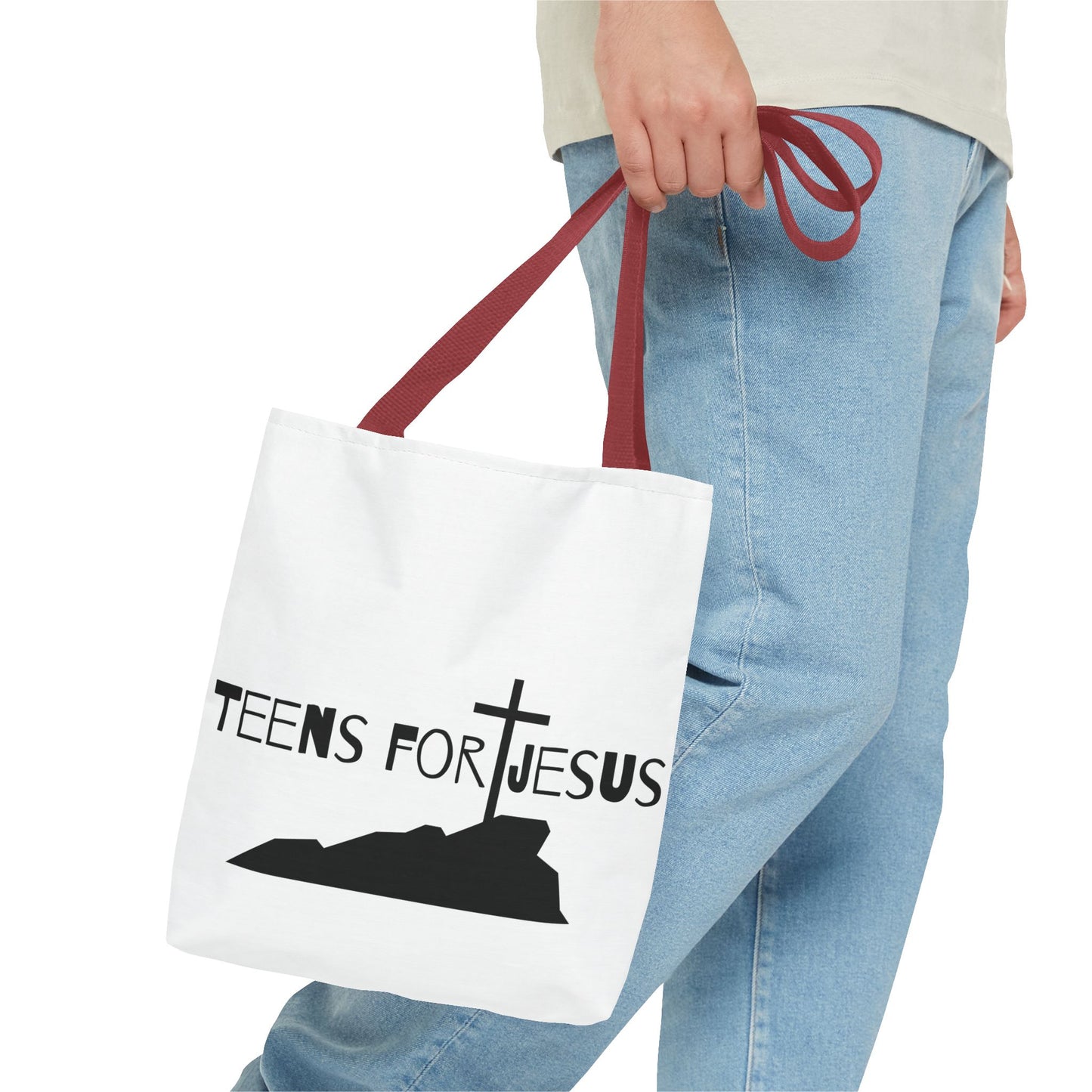 Faith-Inspired Tote Bag for Teens who love Jesus gift idea for christian teens