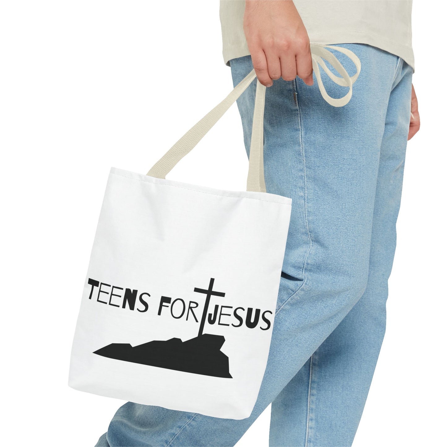 Faith-Inspired Tote Bag for Teens who love Jesus gift idea for christian teens