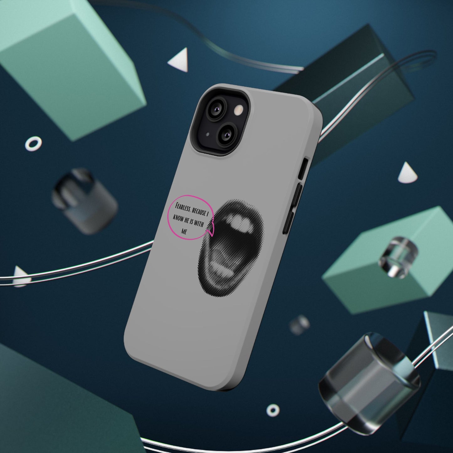 Fearless Impact-Resistant Phone Case; Durable Phone Protector, inspirational Gift, phone Accessory, Trendy Tech Item, Everyday Use