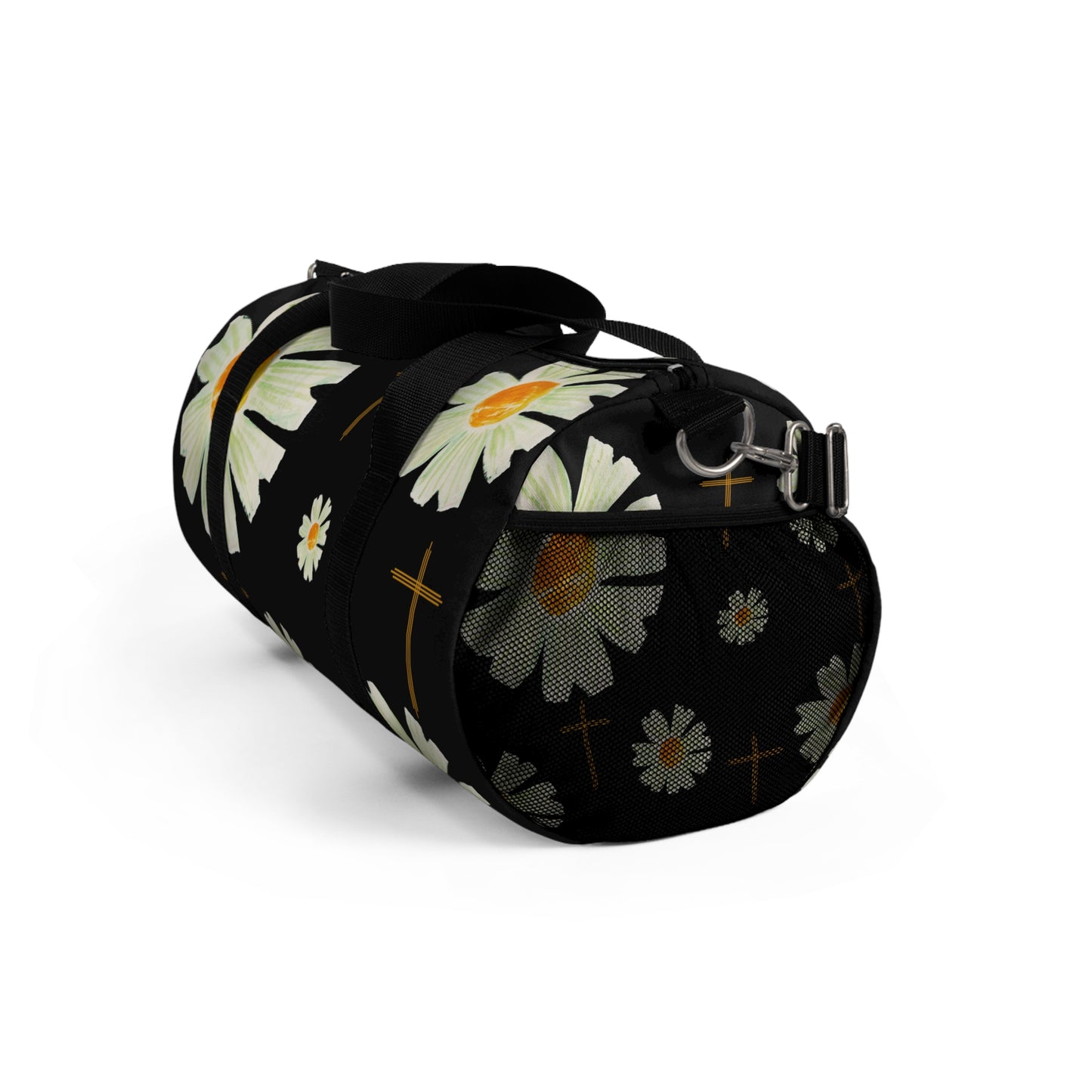 Chic Floral faith inspired cross design Duffel Bag for Travel, Gym, Weekend Getaways, trending faith based duffel bag for Women, Stylish Overnight Bag, Gift for Her