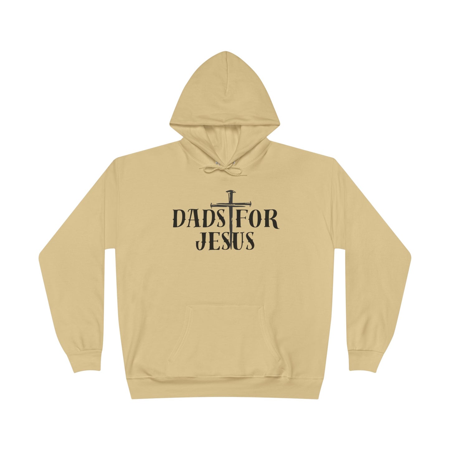 Dads for Jesus Eco-Friendly Hoodie, Christian Gift, Faith-Based Apparel, Unisex Sweatshirt, Casual Outfit, Gift for Dads