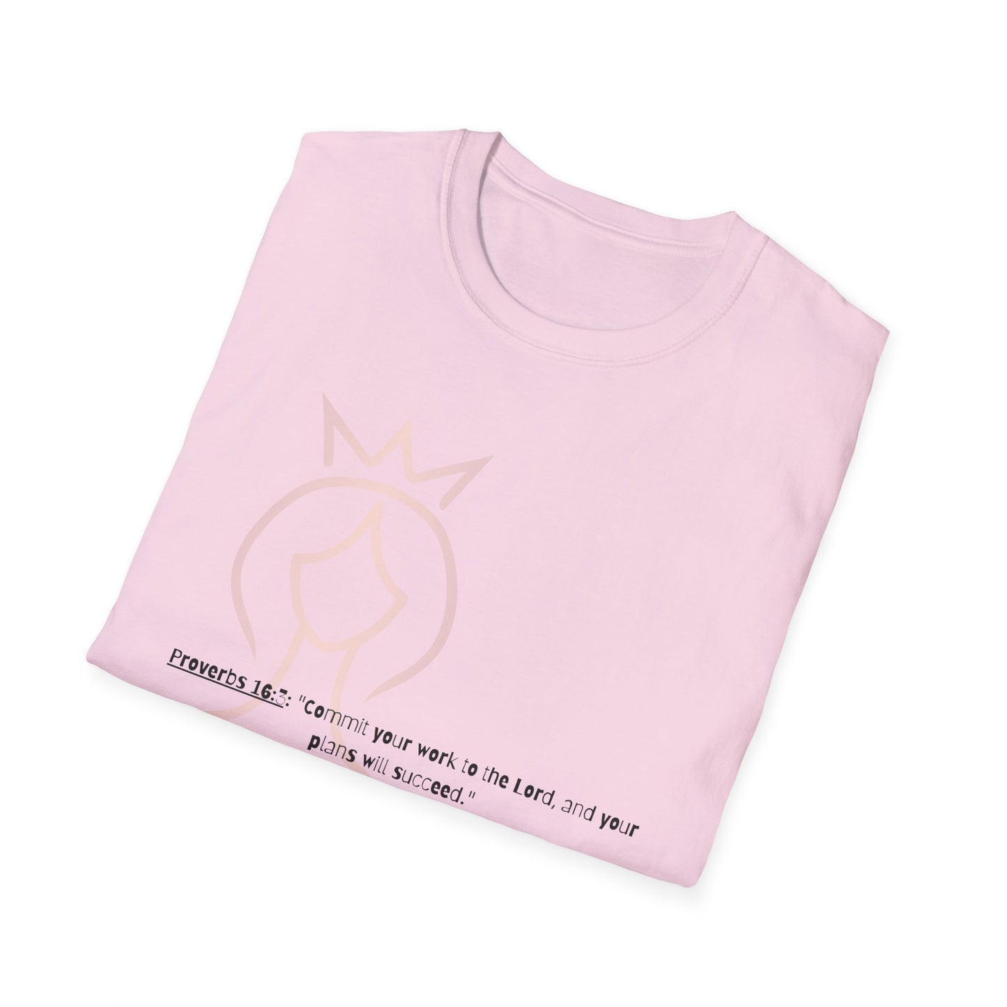 Bible verse themed Unisex Softstyle T-Shirt, jesus Lovers Gift, faith based Casual Wear Relaxed Fit Tee, Gift for believers