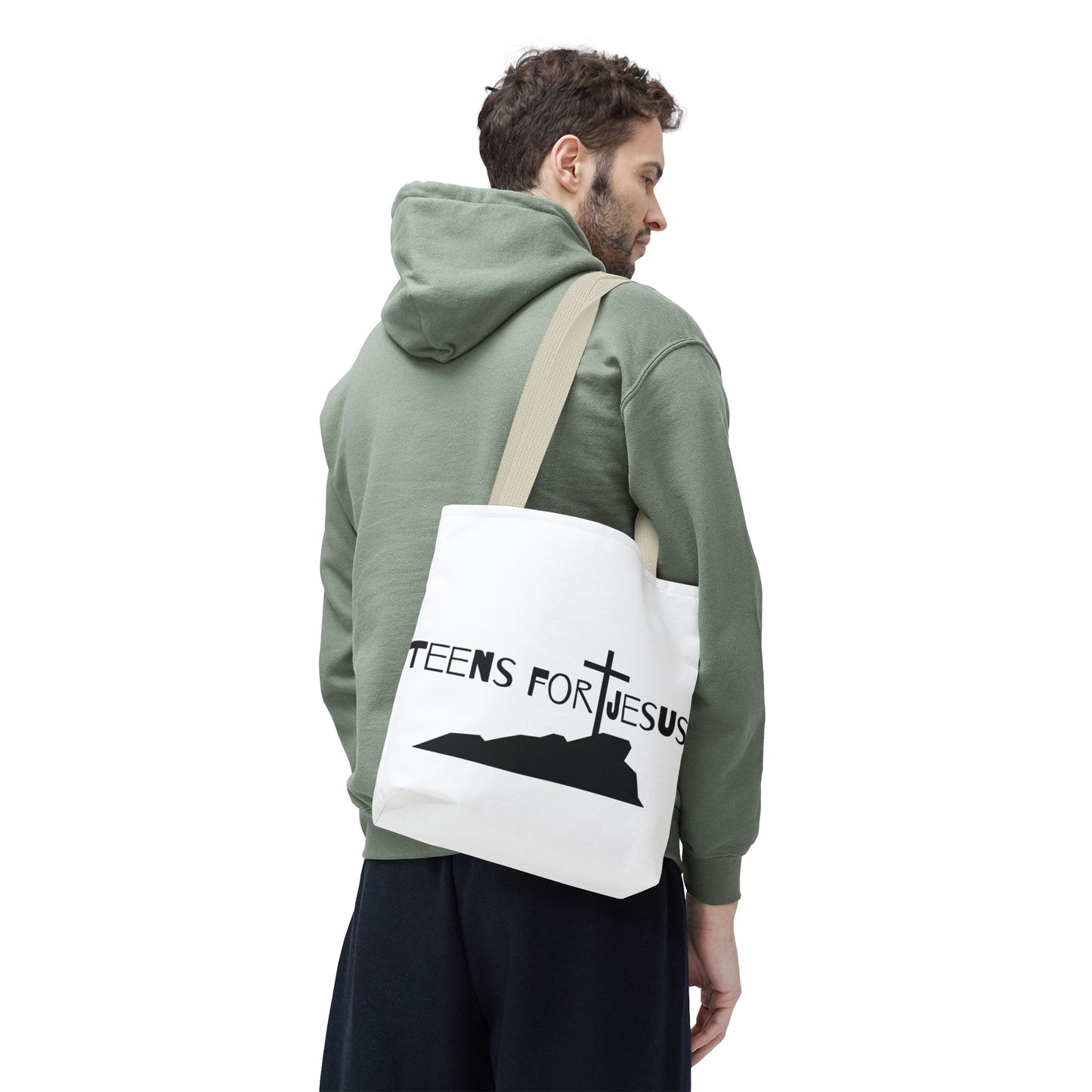 Faith-Inspired Tote Bag for Teens who love Jesus gift idea for christian teens