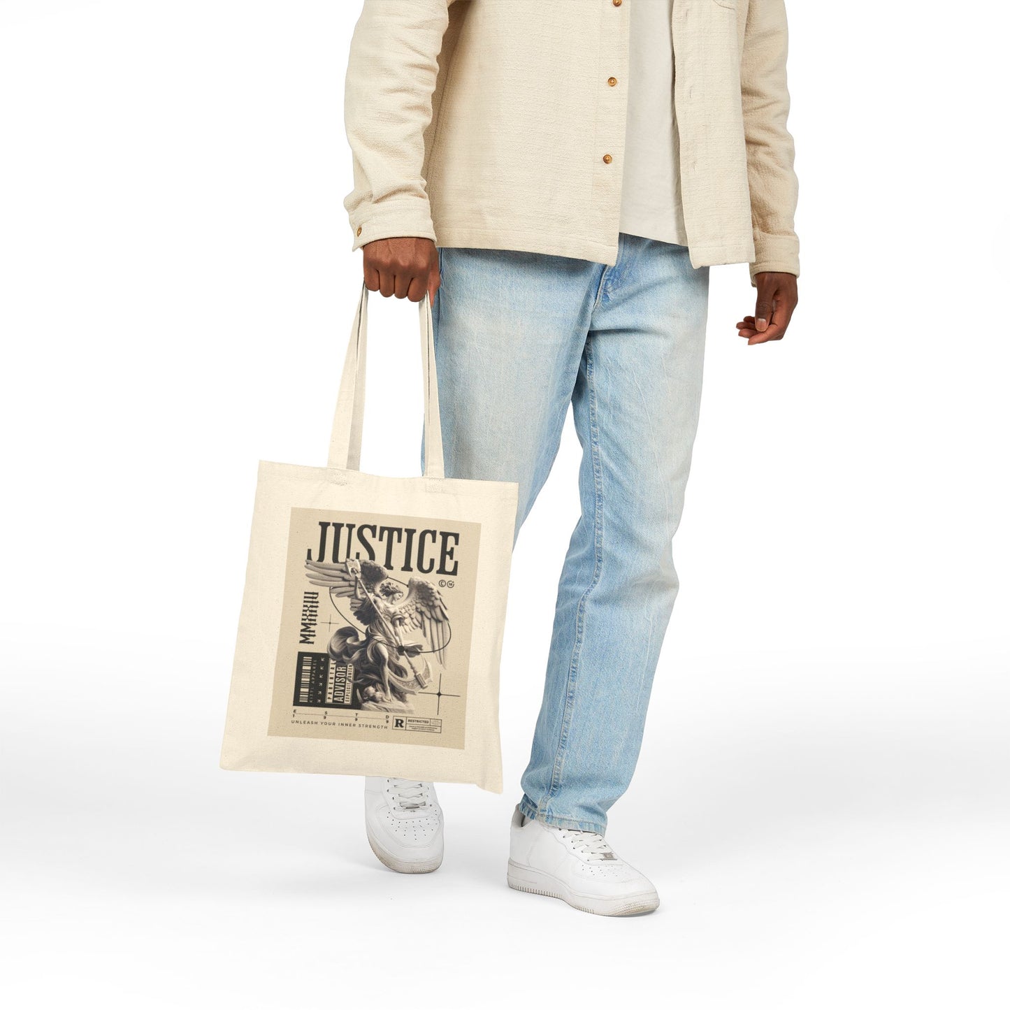 Every day Cotton Canvas Tote Bag, Eco-Friendly Tote, Perfect for daily use, spiritually inspired Everyday tote bag, eco friendly accessories