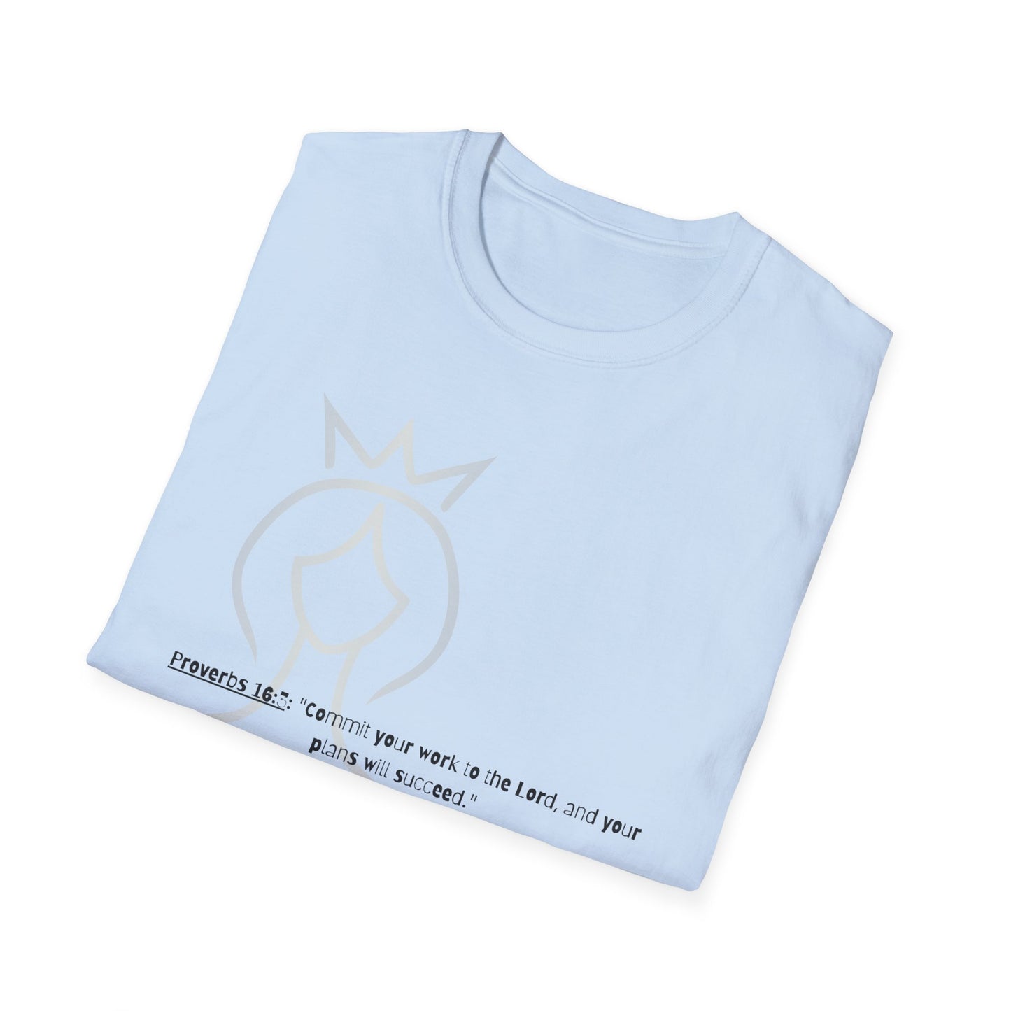 Bible verse themed Unisex Softstyle T-Shirt, jesus Lovers Gift, faith based Casual Wear Relaxed Fit Tee, Gift for believers