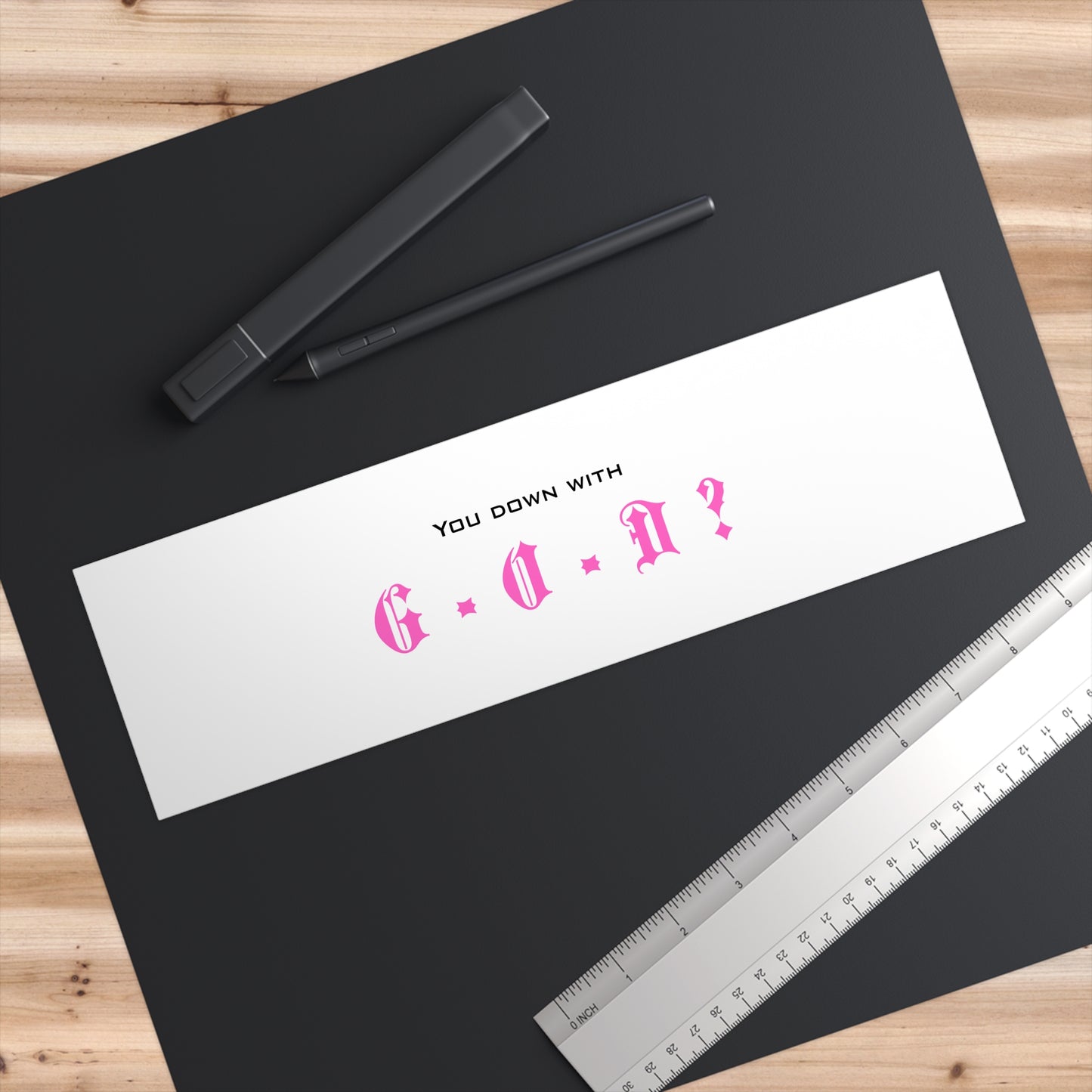 Playful Faith Bumper Stickers - Casual Car Decor, Religious Humor, Unique Gifts, Church Events, Car Enthusiast Accessory