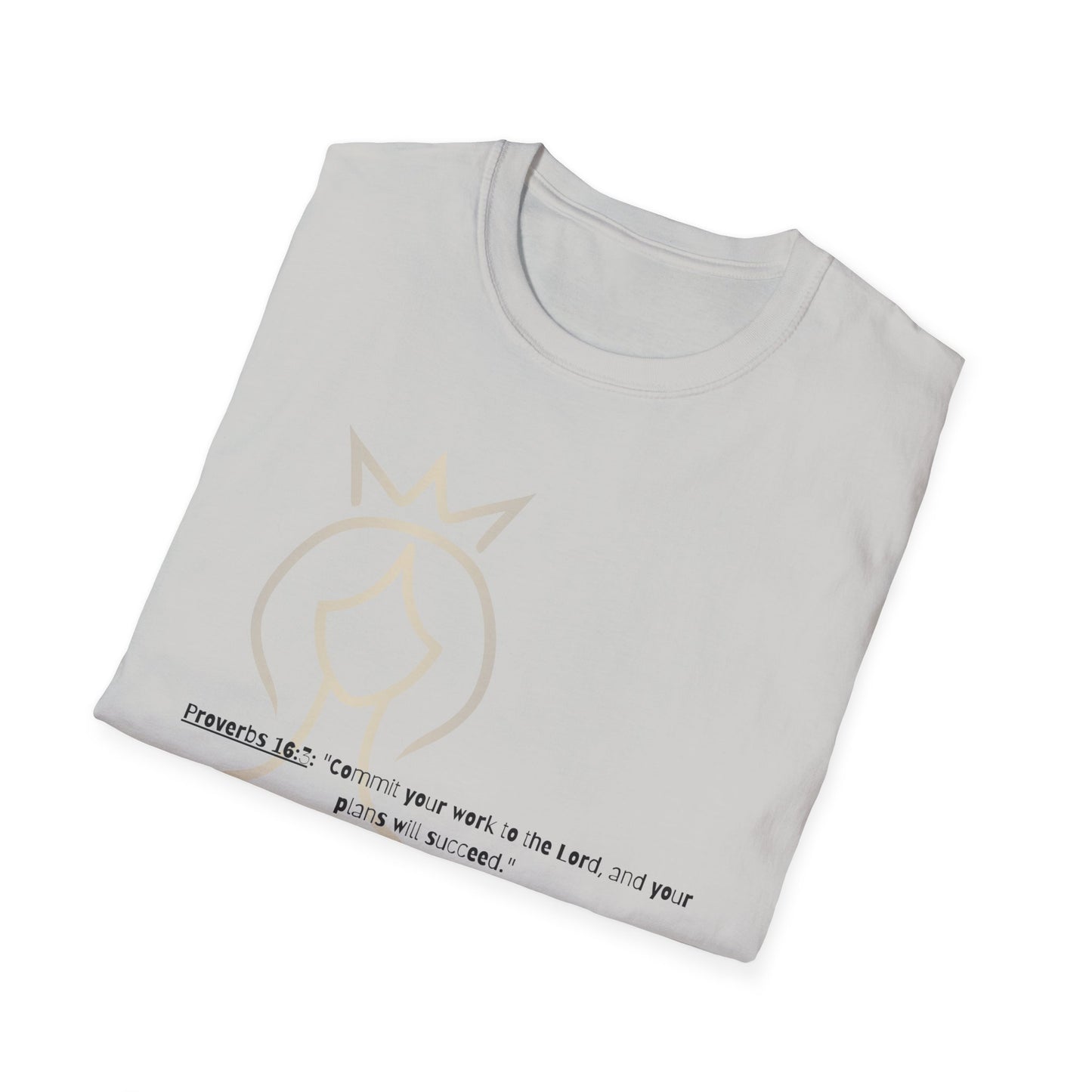 Bible verse themed Unisex Softstyle T-Shirt, jesus Lovers Gift, faith based Casual Wear Relaxed Fit Tee, Gift for believers