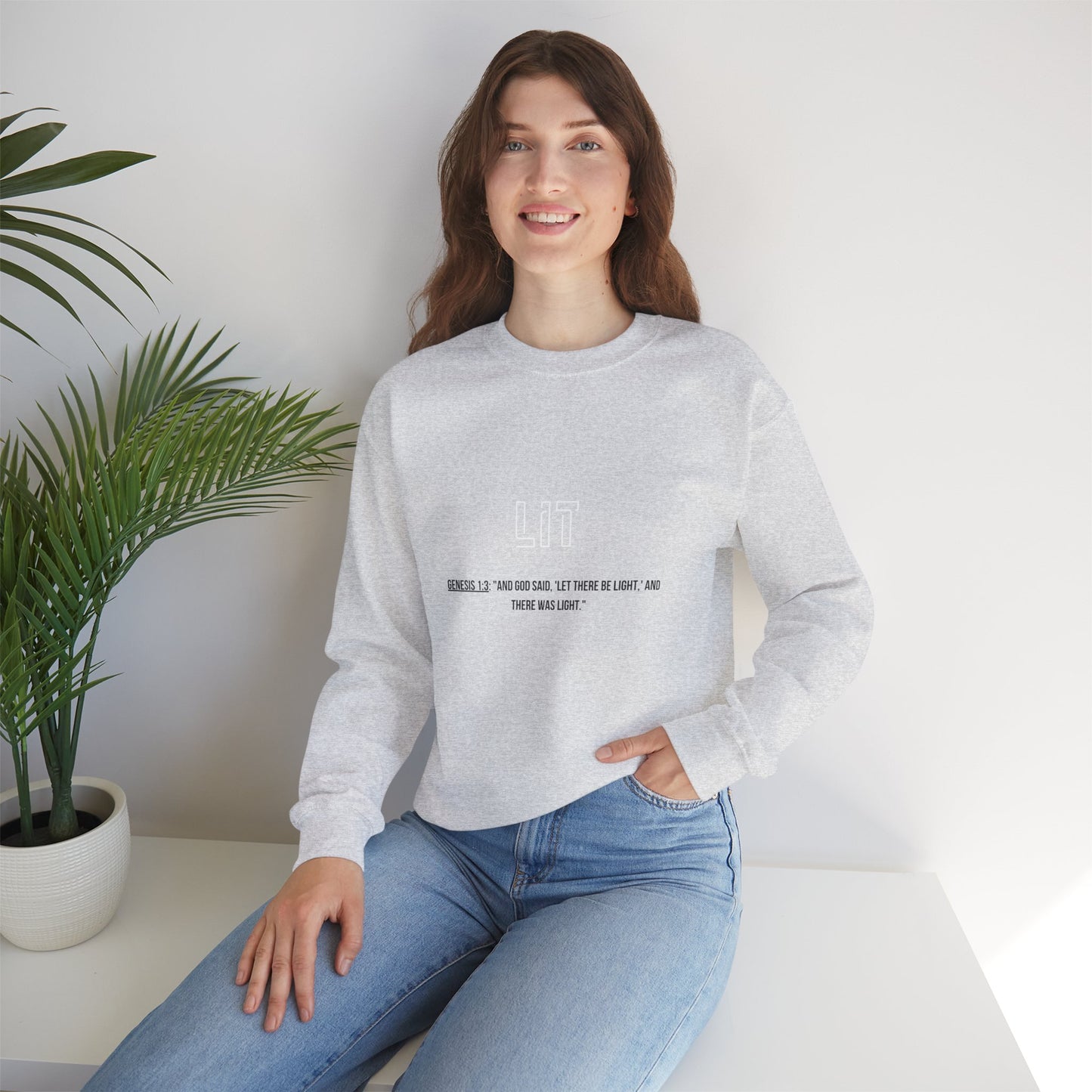 Bible verse Crewneck Sweatshirt - Cozy Motivational Gift for believers , faith inspired Unisex Sweatshirt gift for All Occasions