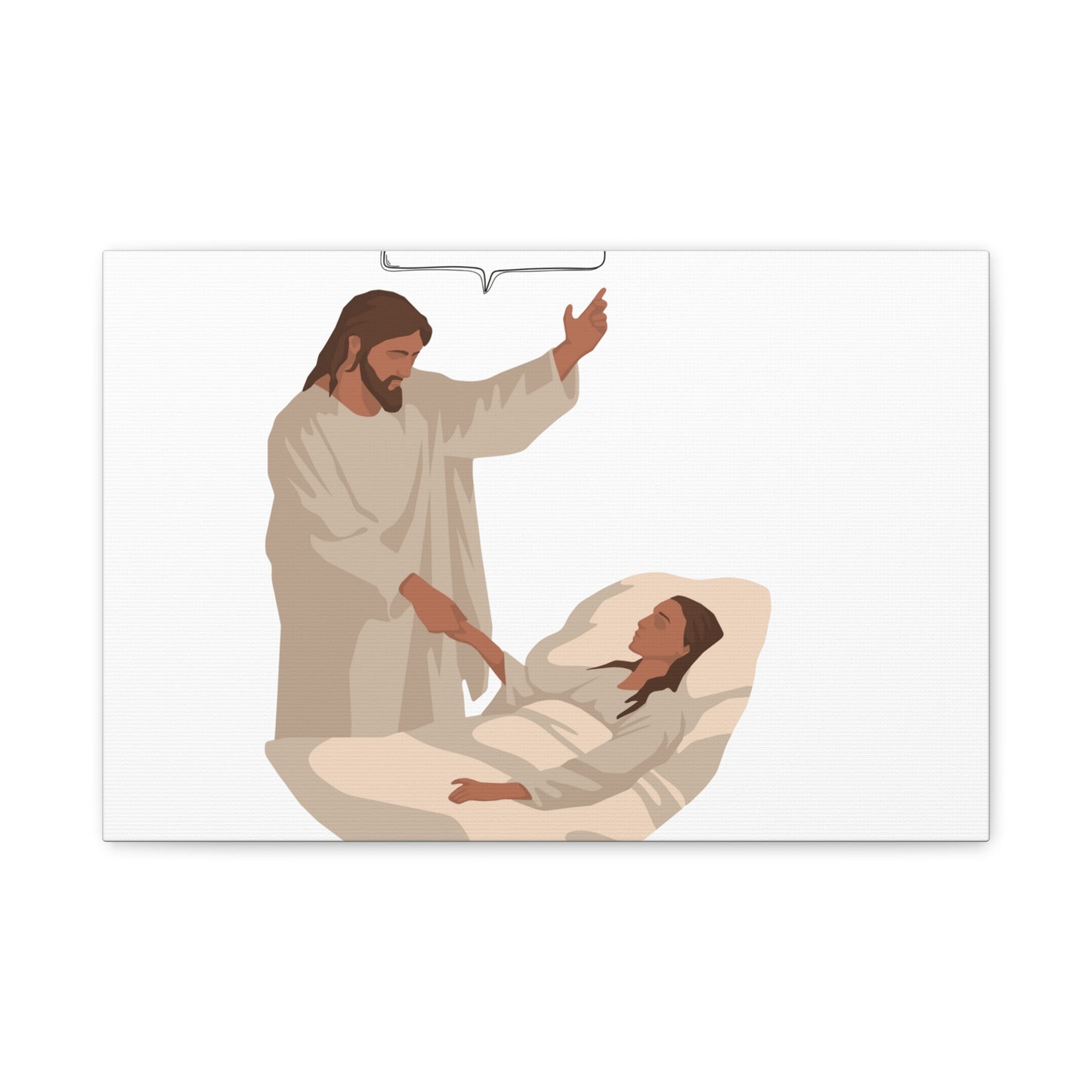 Inspirational Jesus themed Canvas Print Motivational Wall Art for Religious Home Decor for Christian Gift for house warming