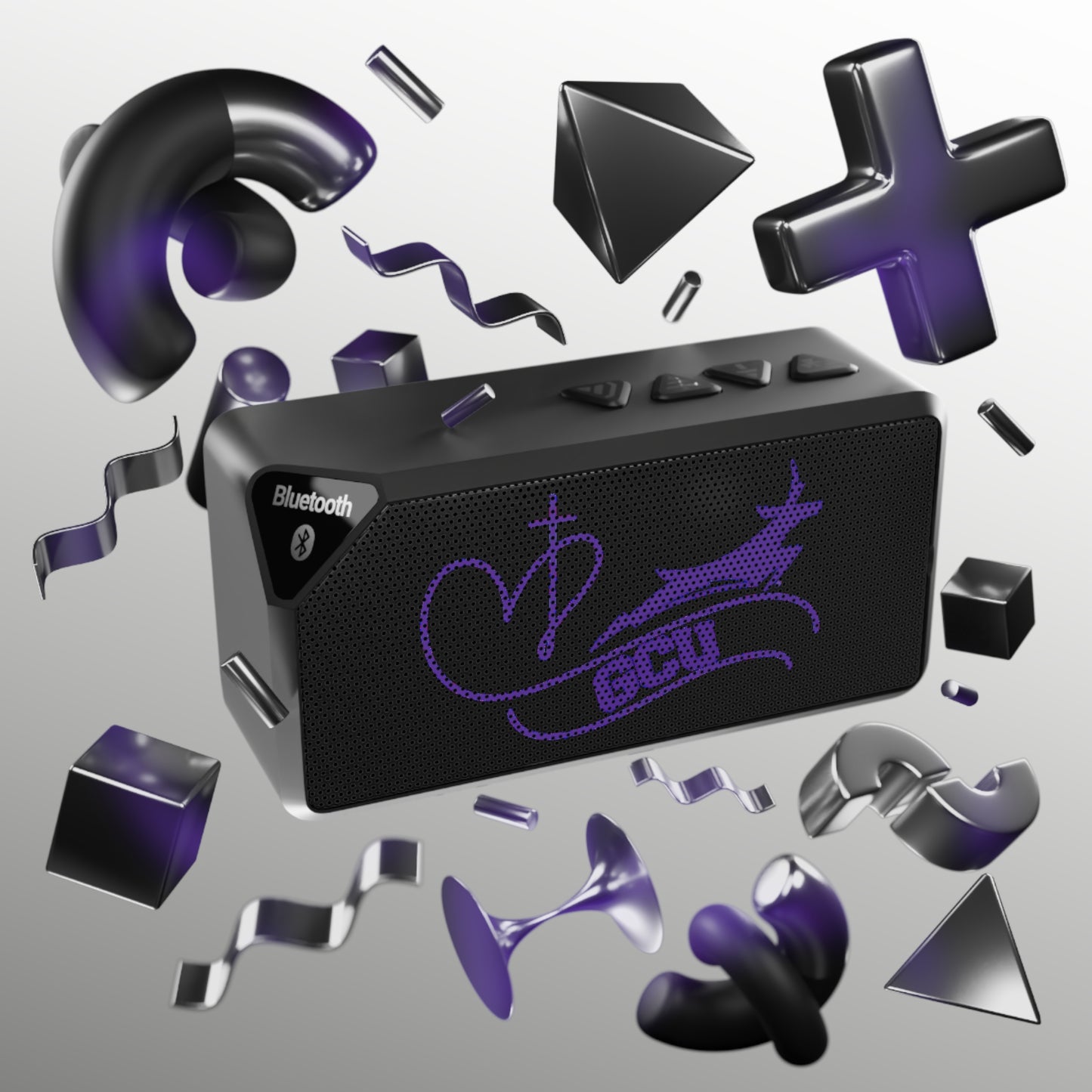 GCU themed faith inspired Compact Bluetooth Speaker, university themed Portable Bluetooth speaker, Great for Parties, Gifts, dorm Decor, Music Lovers, grand canyon University accessories