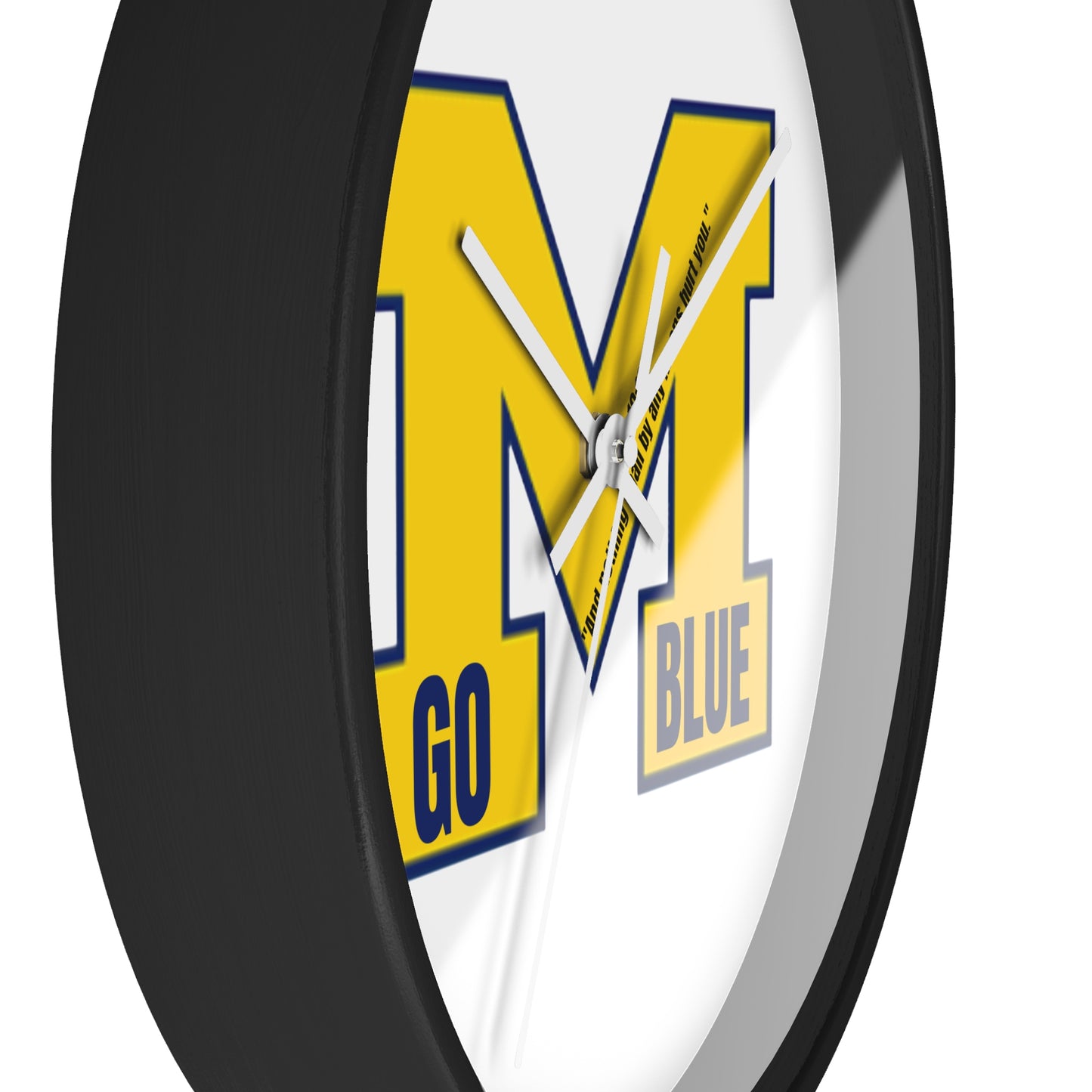 University Security Wall Clock - Go Blue Decor, College Room Essential, Sport Fans Gift, university School Pride, Graduation gift , Game Day accessories gifts