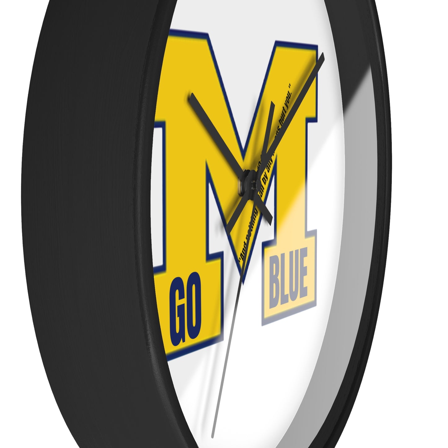University Security Wall Clock - Go Blue Decor, College Room Essential, Sport Fans Gift, university School Pride, Graduation gift , Game Day accessories gifts