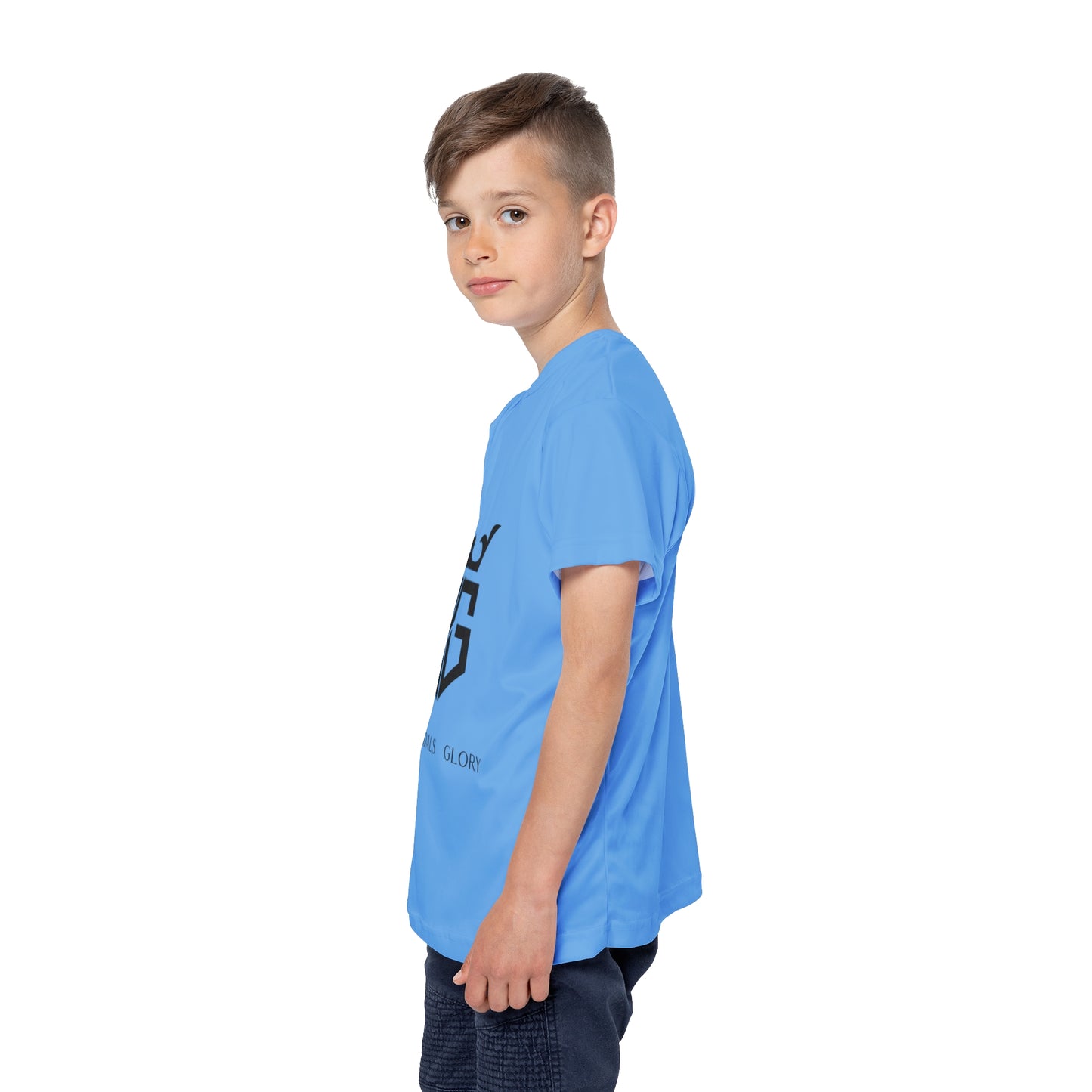 Kids faith inspired Sports Jersey, Youth Athletic Tee, Soccer Shirt, Sportswear for Kids, Activewear for Children, Team Spirit Jersey, Birthday Gift Idea