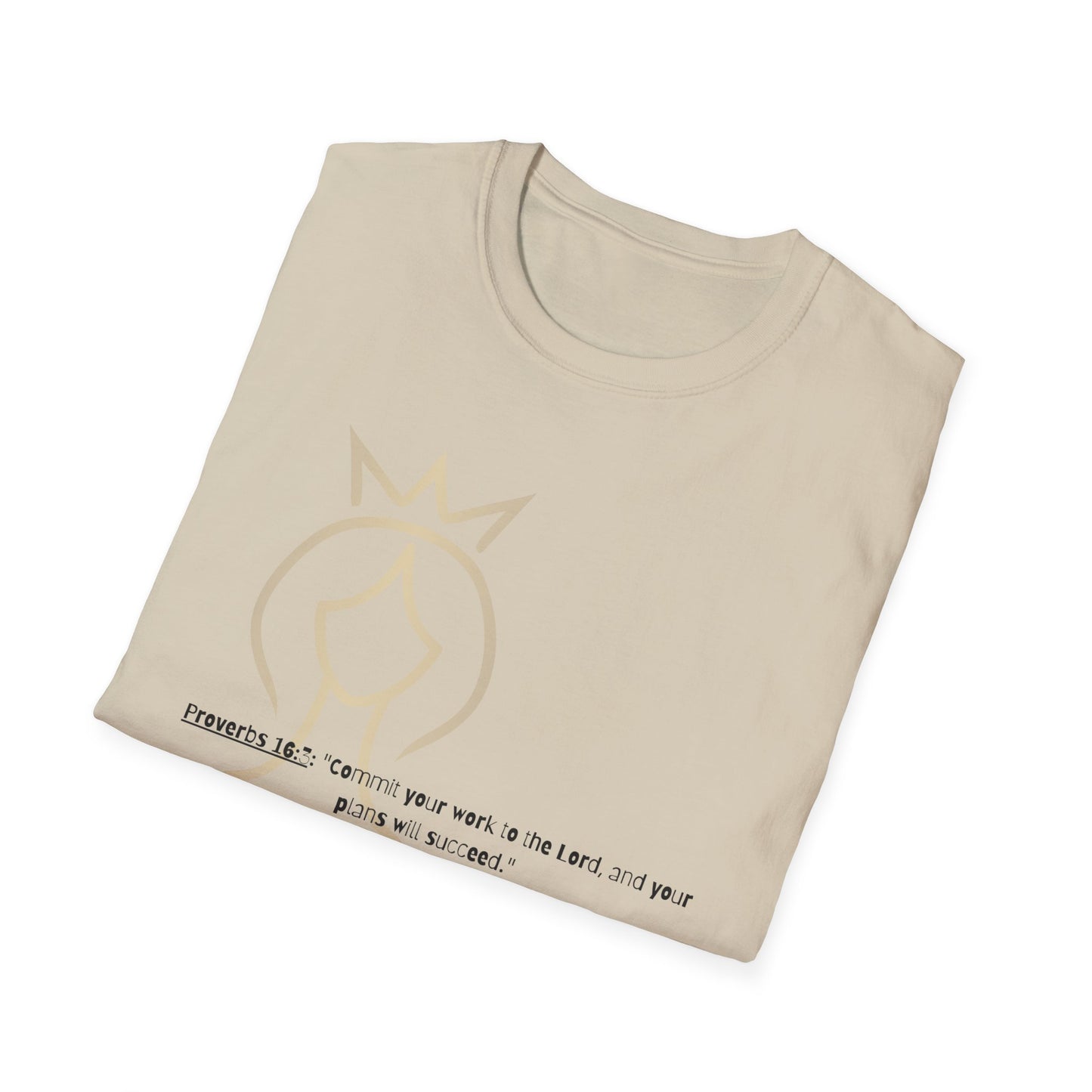 Bible verse themed Unisex Softstyle T-Shirt, jesus Lovers Gift, faith based Casual Wear Relaxed Fit Tee, Gift for believers