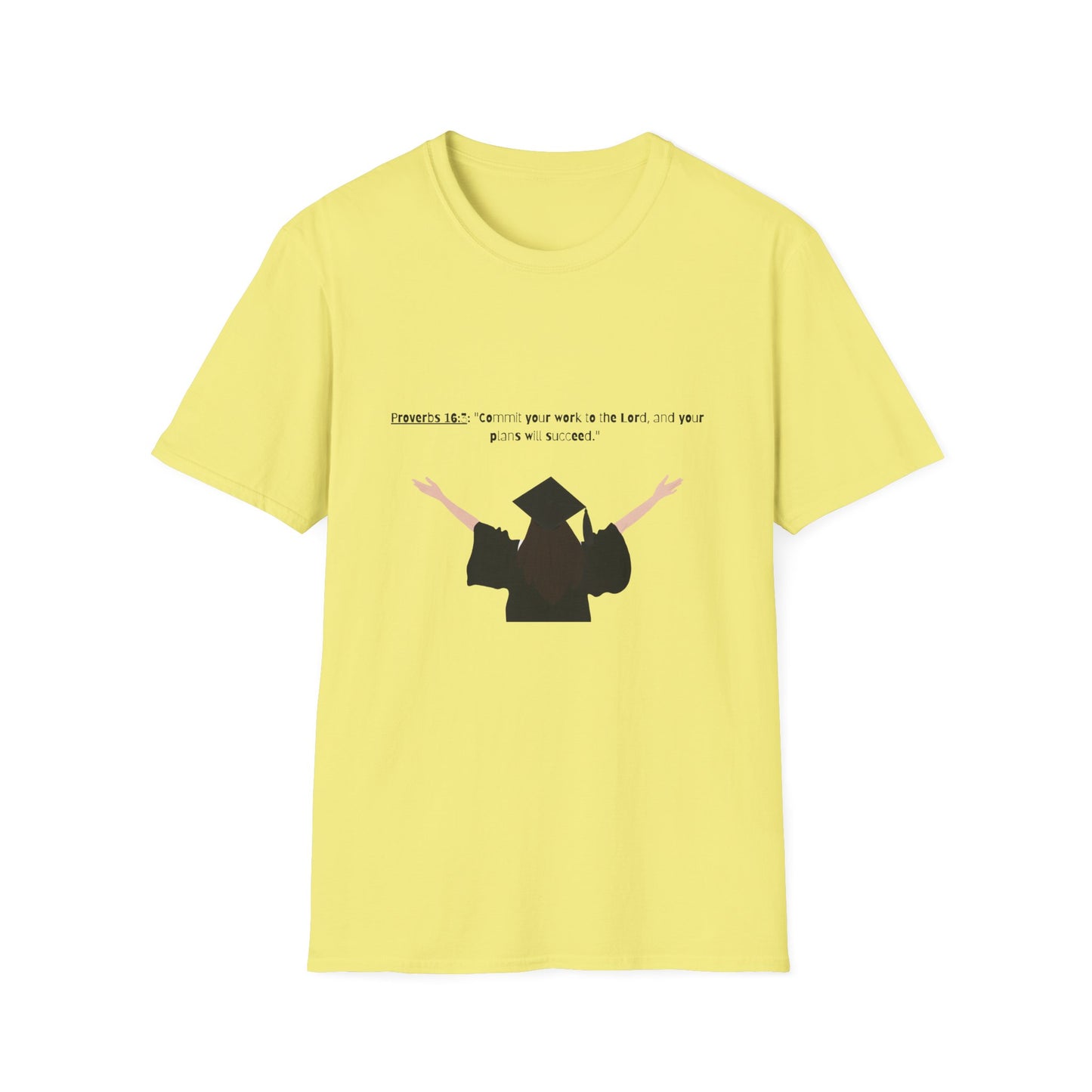 Bible verse Graduation Cap Unisex T-Shirt, faith inspired Achievement gifts Perfect for christian Graduates, Gift for Graduation Day