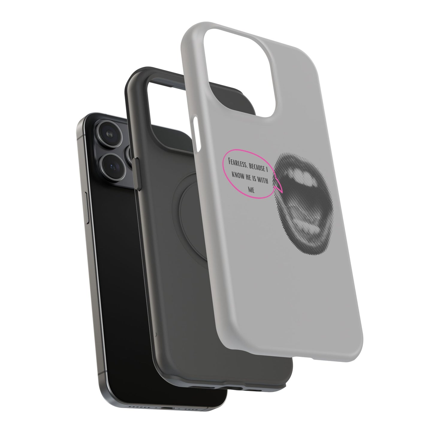 Fearless Impact-Resistant Phone Case; Durable Phone Protector, inspirational Gift, phone Accessory, Trendy Tech Item, Everyday Use