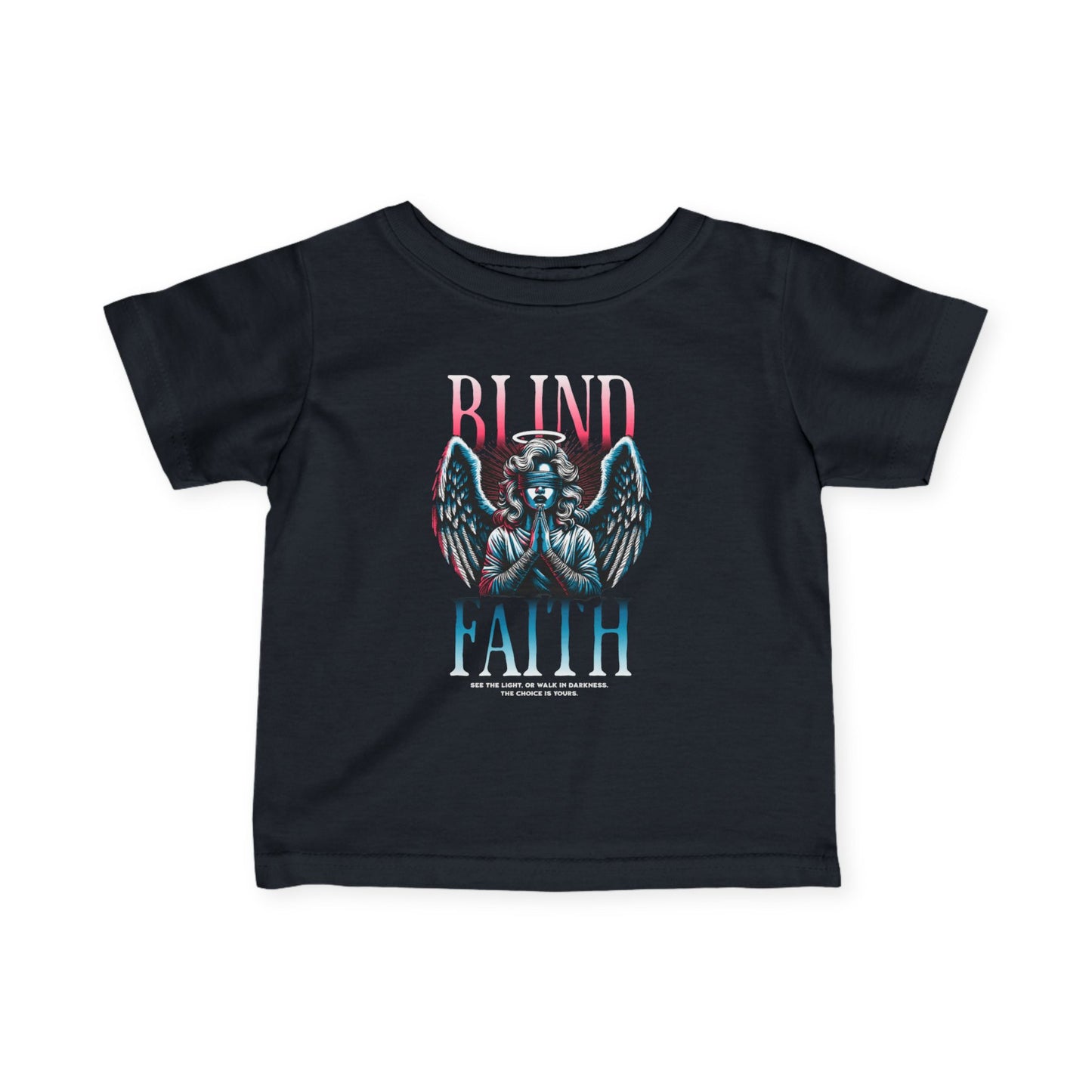 Infant Tee with Blind Faith Design - Cute Baby Shirt for Every Day, Baby shower Gift, trending Toddler Style, trending baby Graphic Tee, Unique Baby Clothes